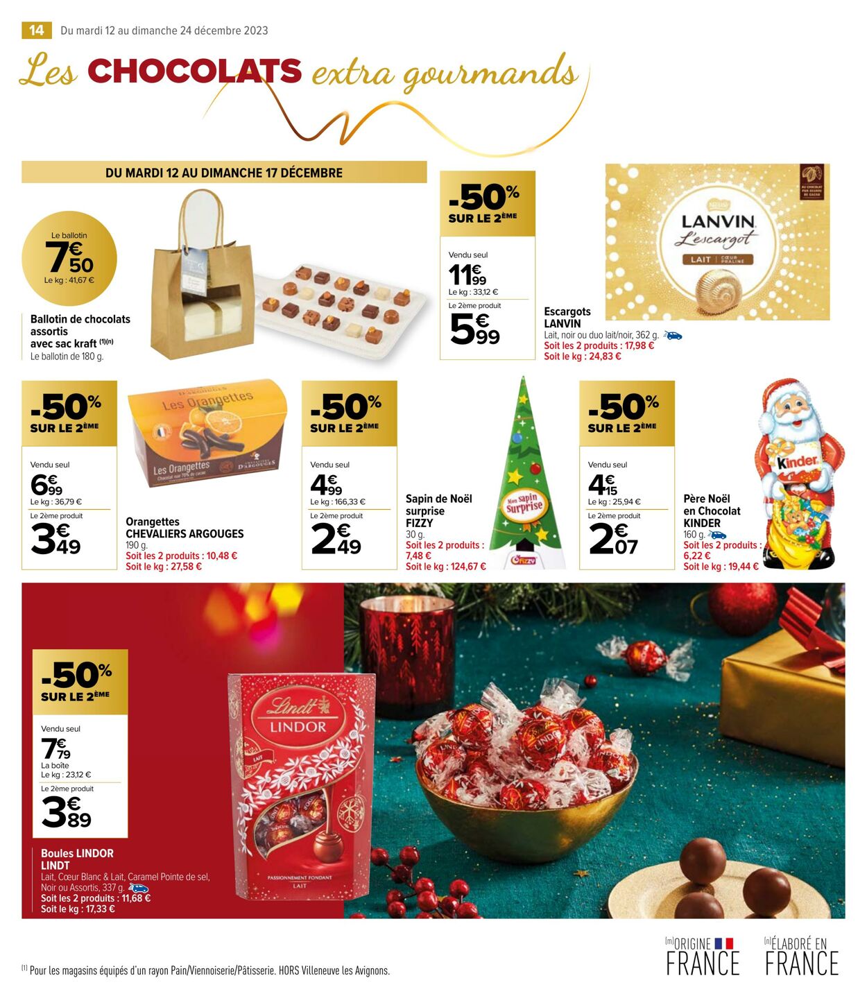 Carrefour Market Catalogue Promotionnel Noël 2023 Valable à partir