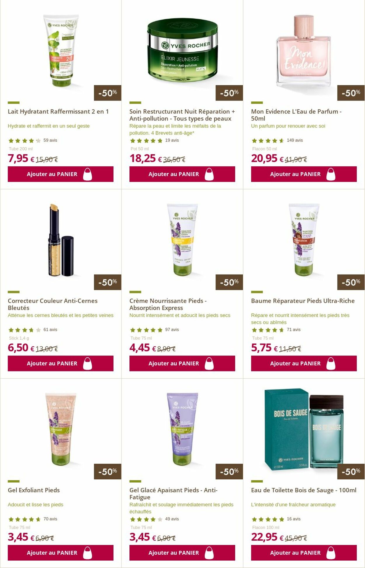 Yves Rocher Catalogue Promotionnel Valable à partir du 21 06 au 27 06