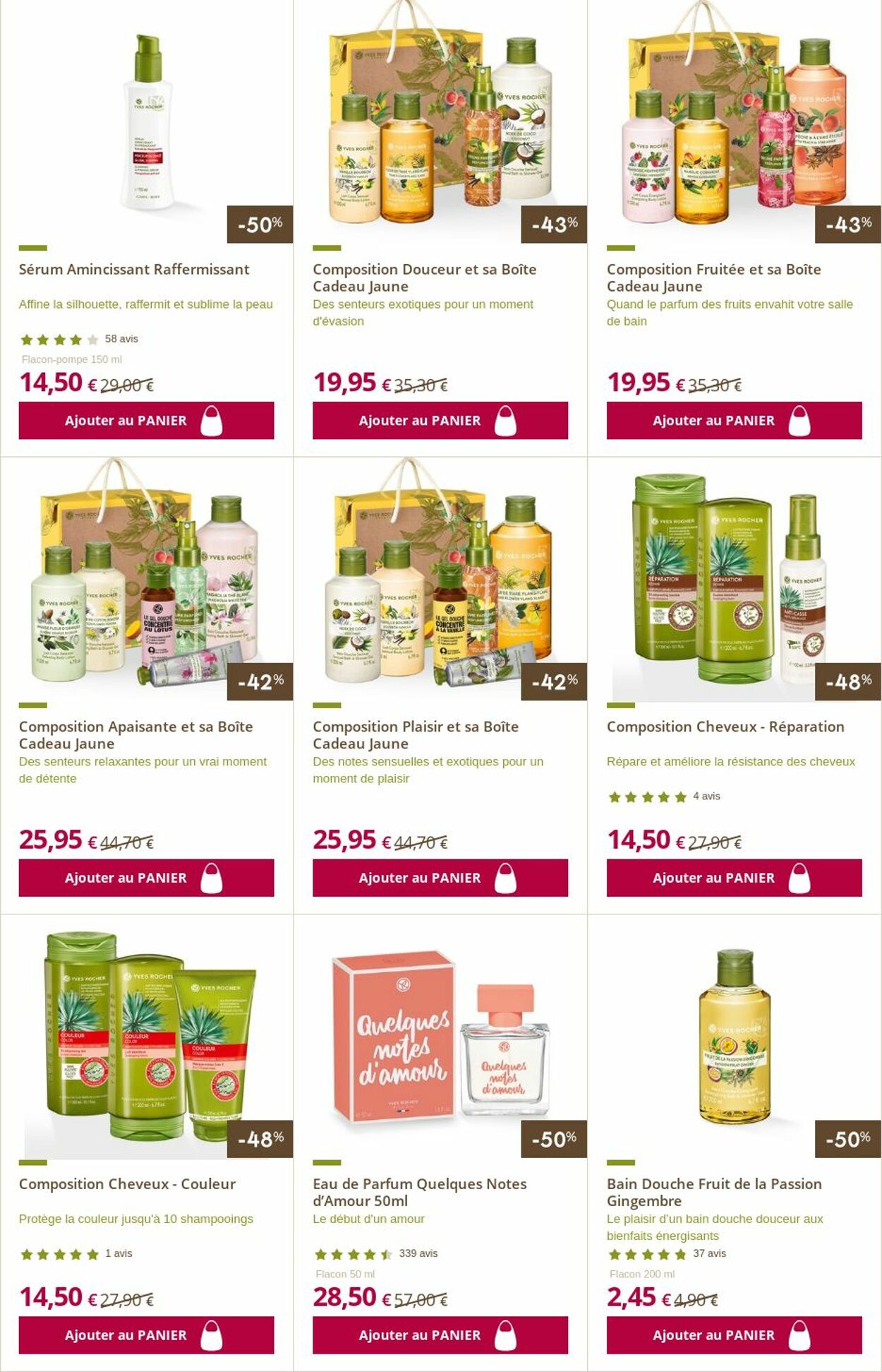 Yves Rocher Catalogue Promotionnel Valable à partir du 05 07 au 11 07