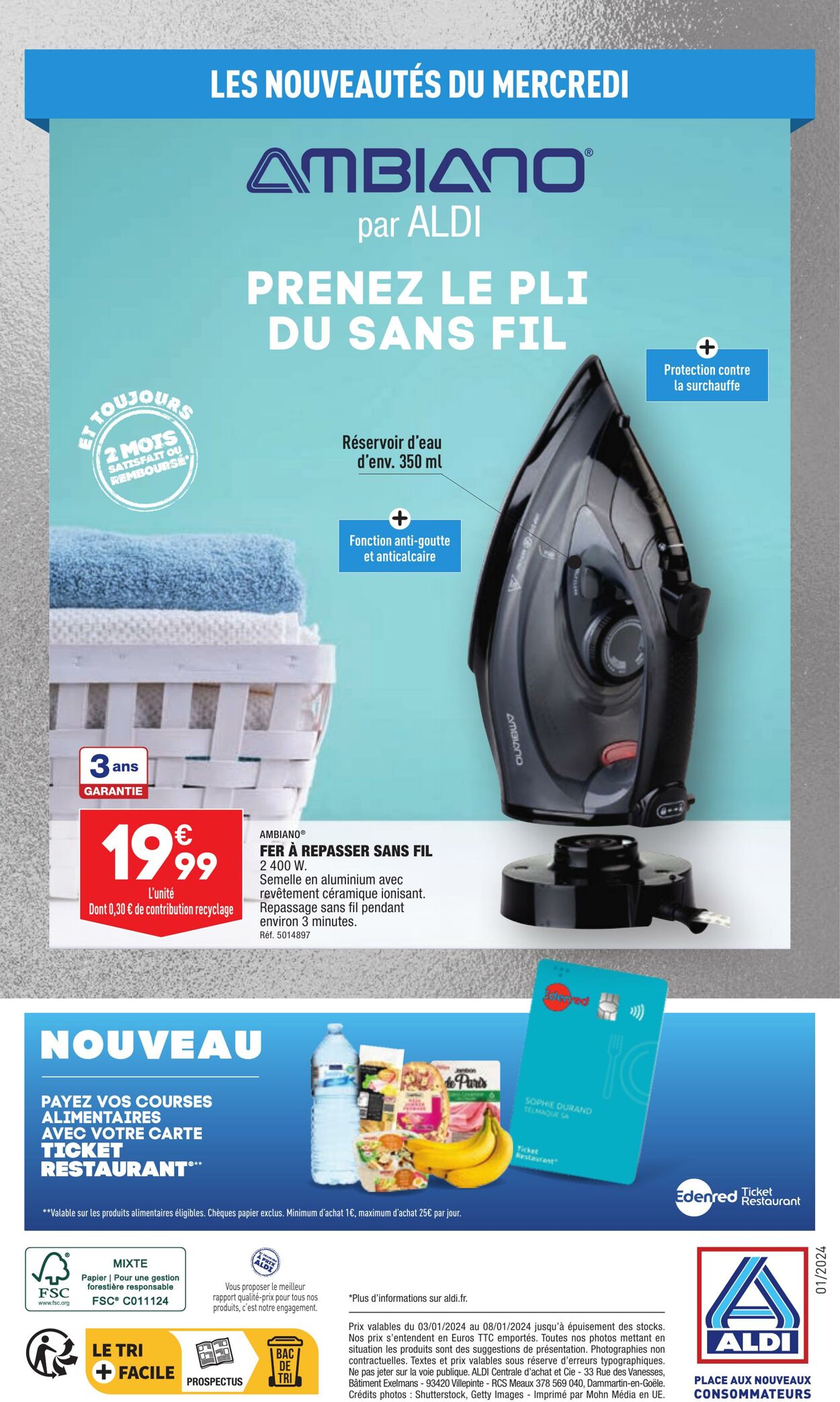 Catalogue Aldi 03.01.2024 - 08.01.2024