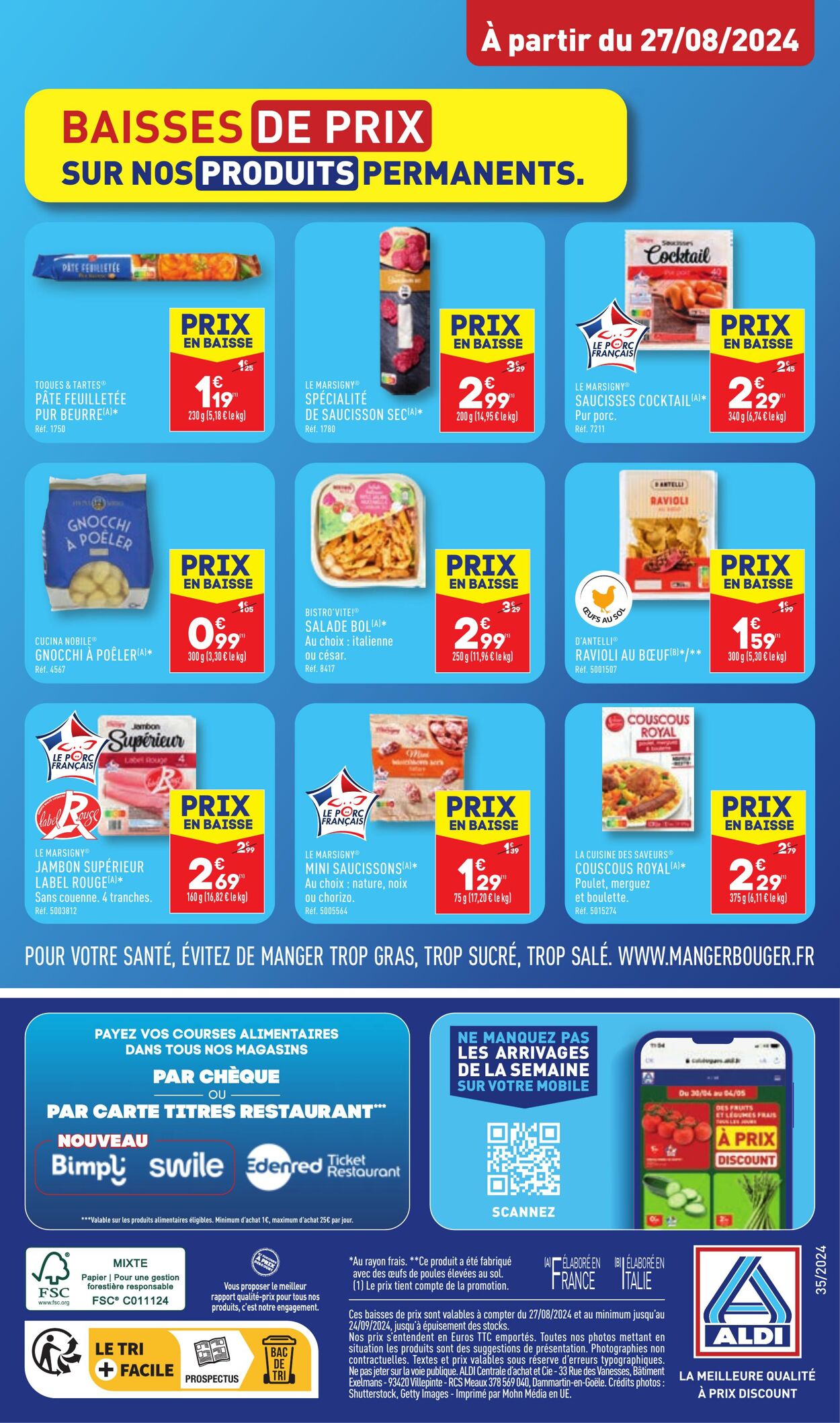 Catalogue Aldi 27.08.2024 - 02.09.2024