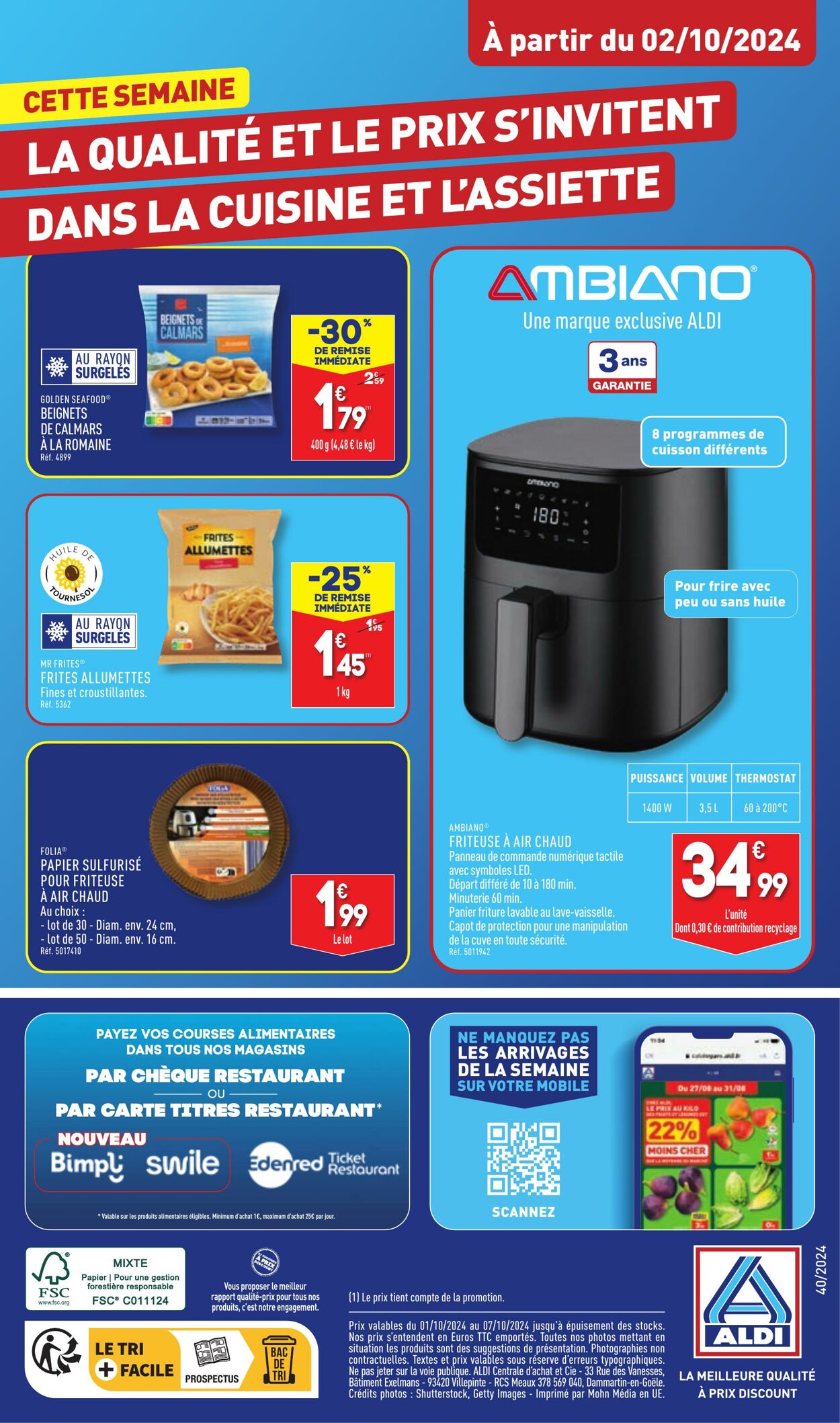 Catalogue Aldi 24.09.2024 - 30.09.2024