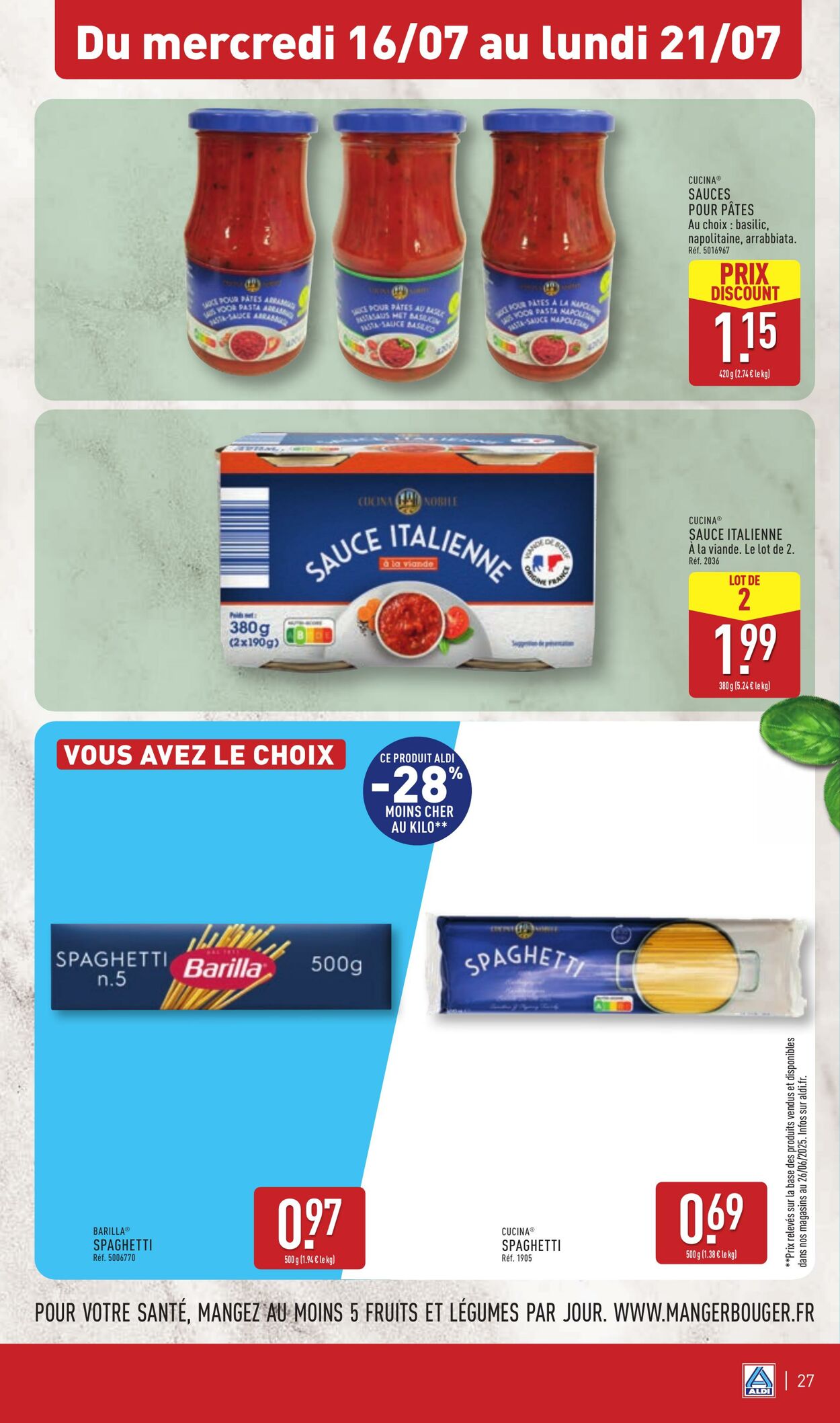Catalogue Aldi 08.07.2025 - 14.07.2025