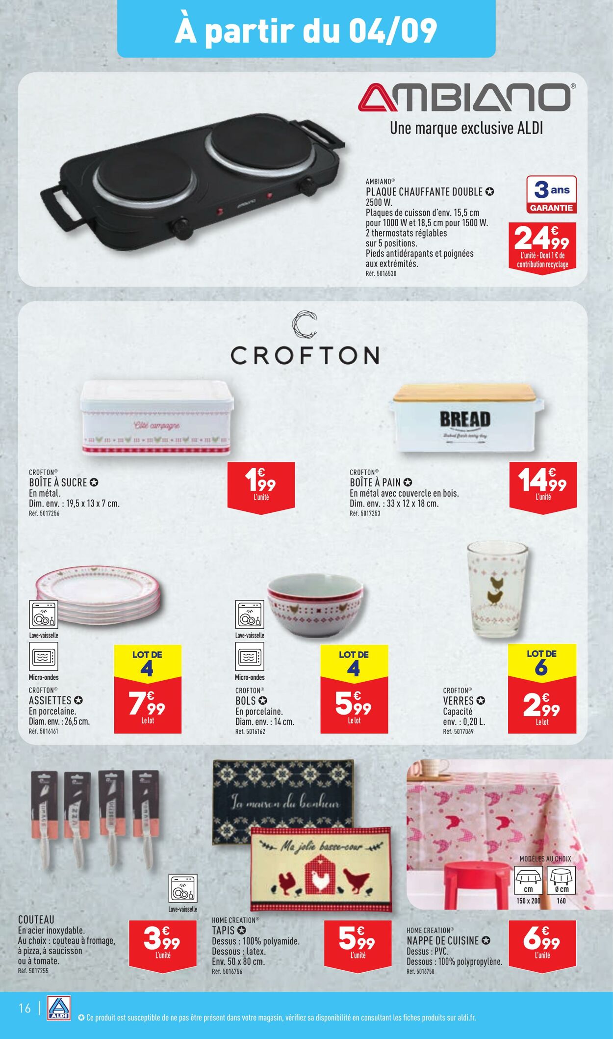 Catalogue Aldi 27.08.2024 - 02.09.2024