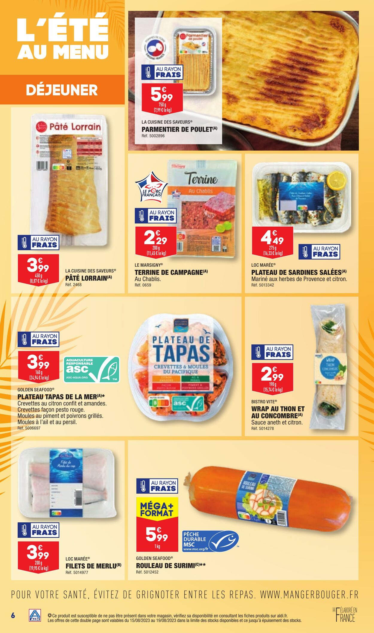 Catalogue Aldi 15.08.2023 - 21.08.2023