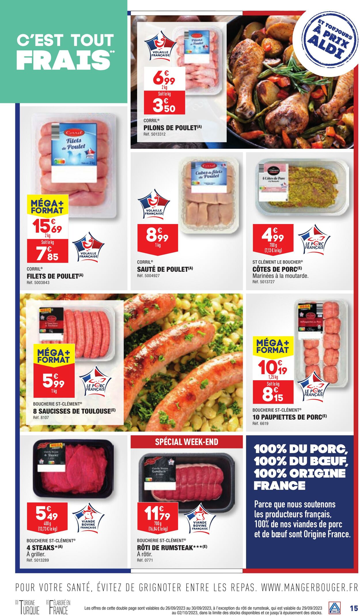 Catalogue Aldi 26.09.2023 - 02.10.2023