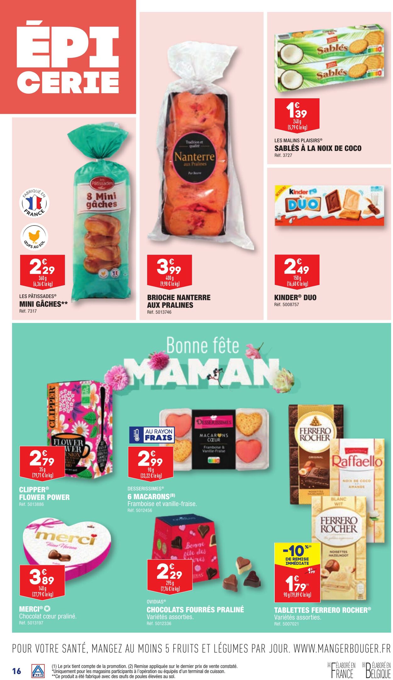 Aldi Catalogue Promotionnel Fête Des Mères Valable à Partir Du 3105 Au 0506 Page N° 20 