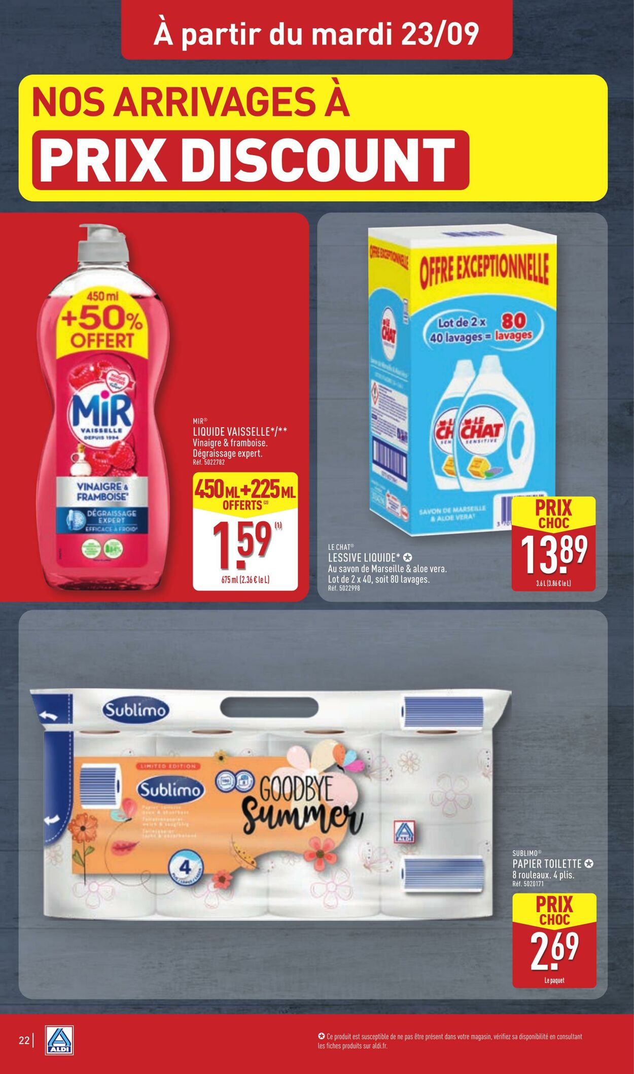 Catalogue Aldi 16.09.2025 - 22.09.2025