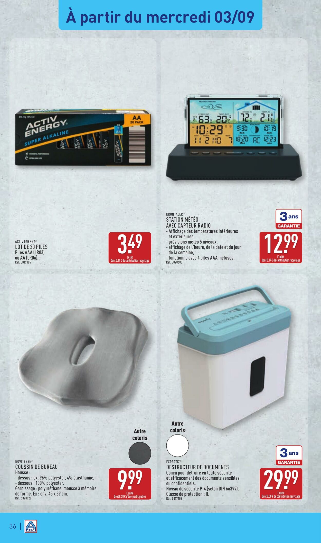 Catalogue Aldi 26.08.2025 - 01.09.2025