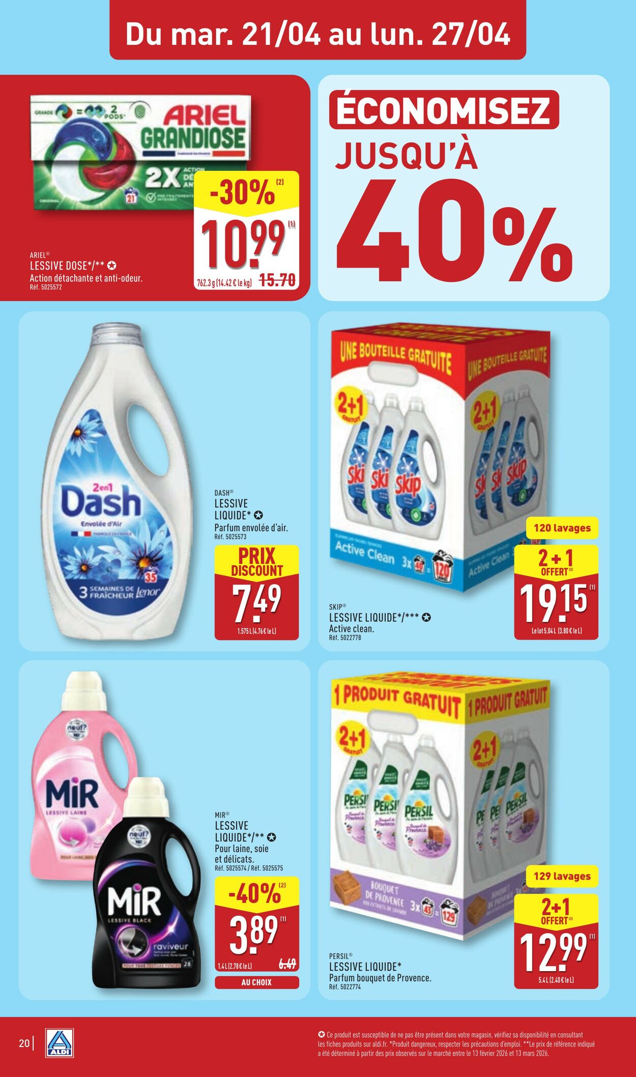 Catalogue Aldi 14.04.2026 - 20.04.2026