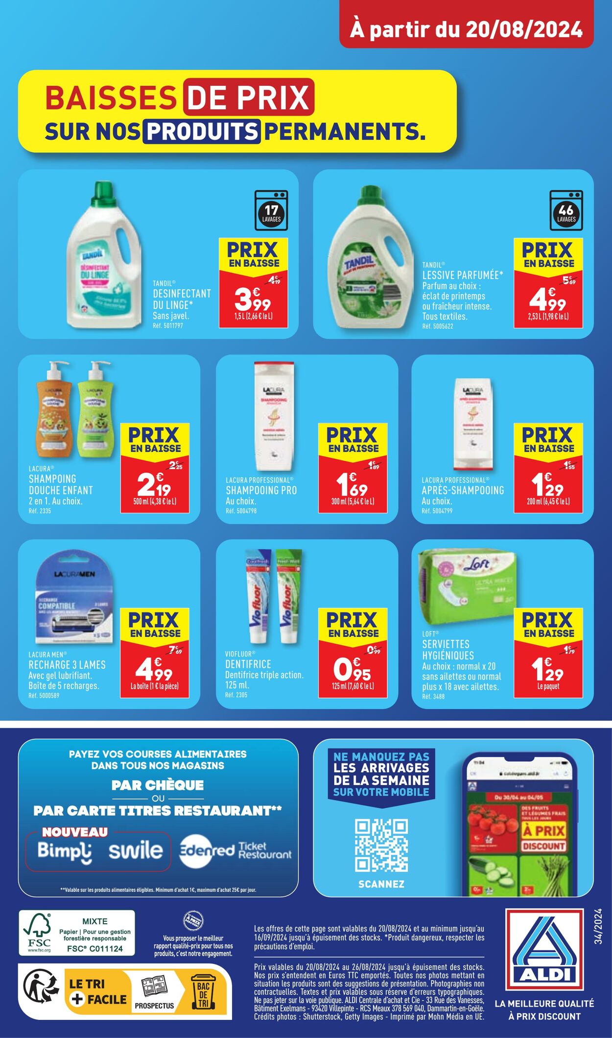 Catalogue Aldi 20.08.2024 - 26.08.2024