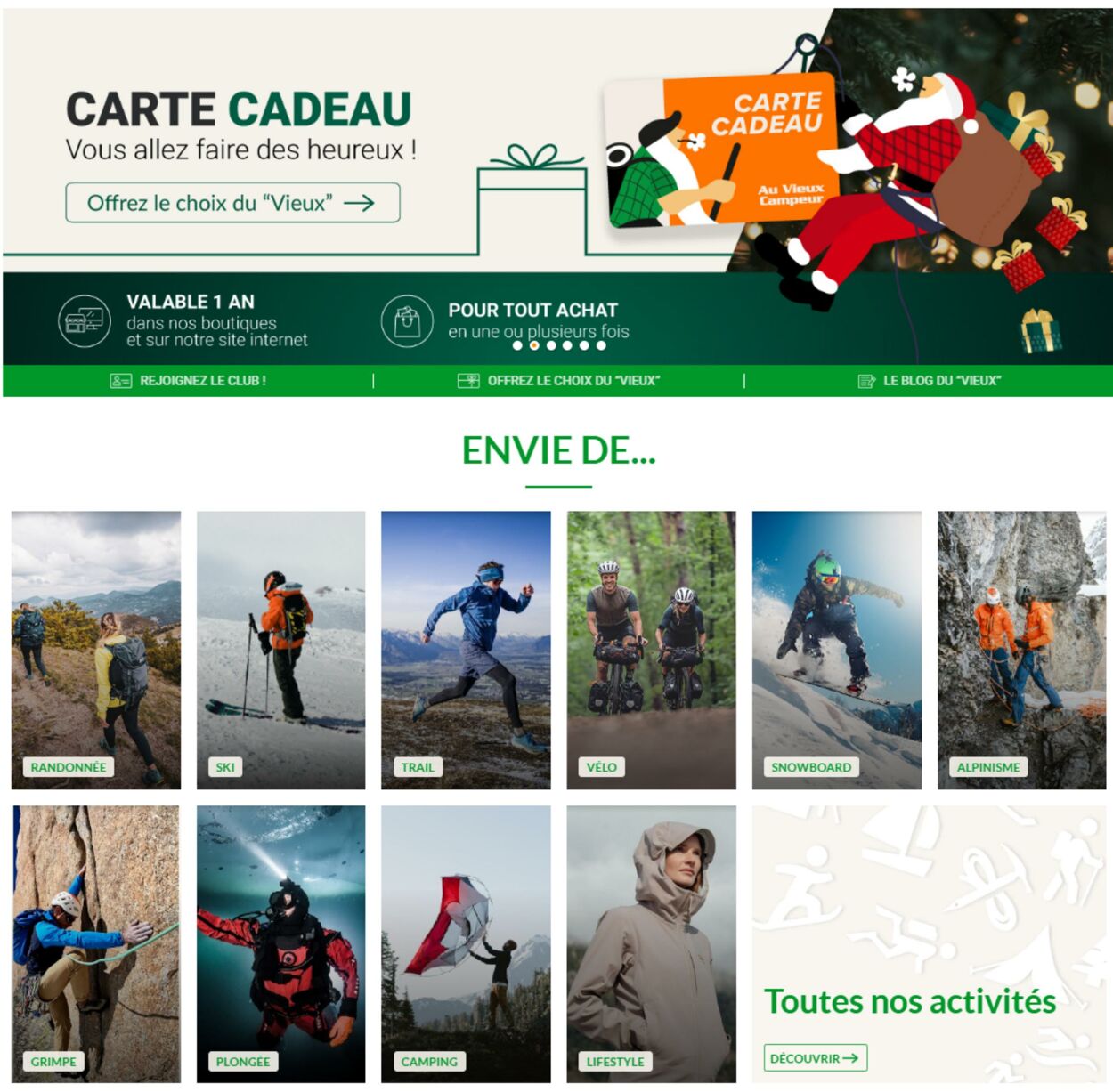 Catalogue Au Vieux Campeur 21.12.2022-03.01.2023