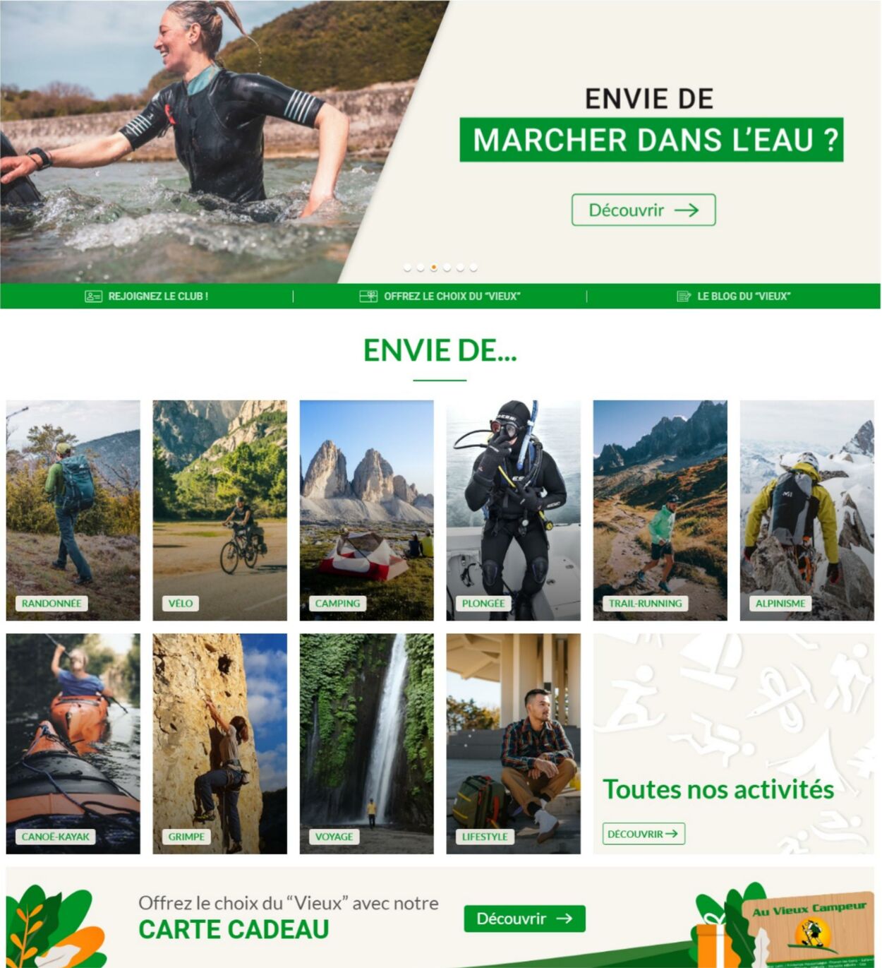 Catalogue Au Vieux Campeur 21.06.2022-04.07.2022
