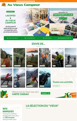 Catalogue Au Vieux Campeur 06.11.2024 - 12.11.2024