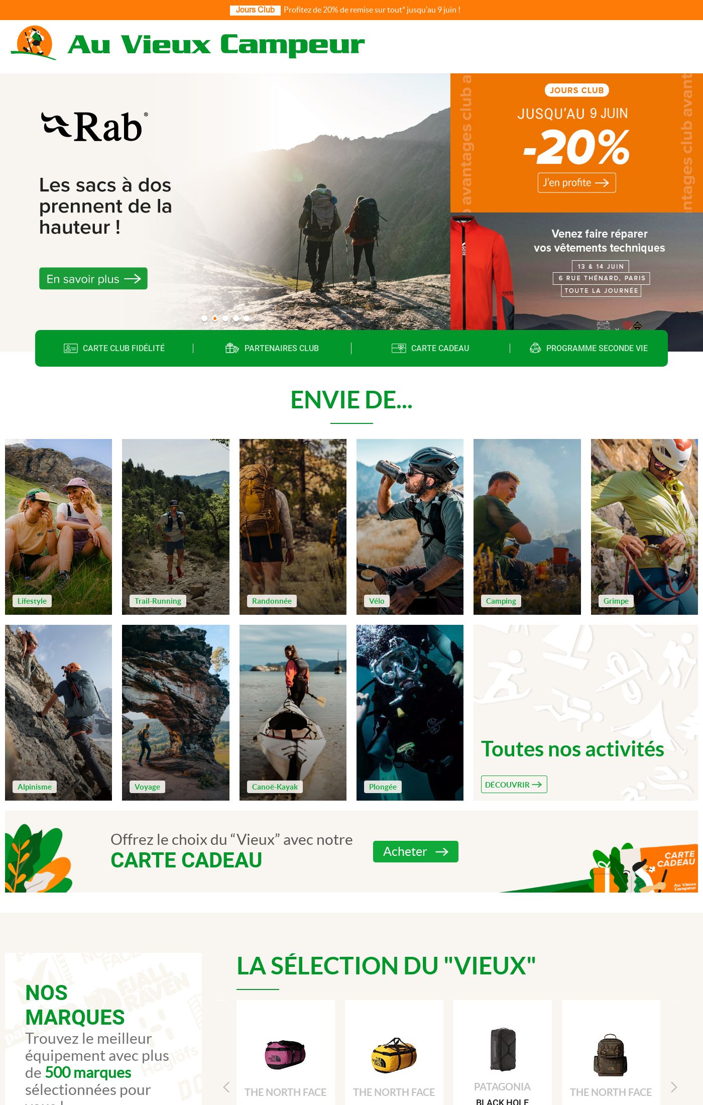 Catalogue Au Vieux Campeur 28.05.2025 - 03.06.2025