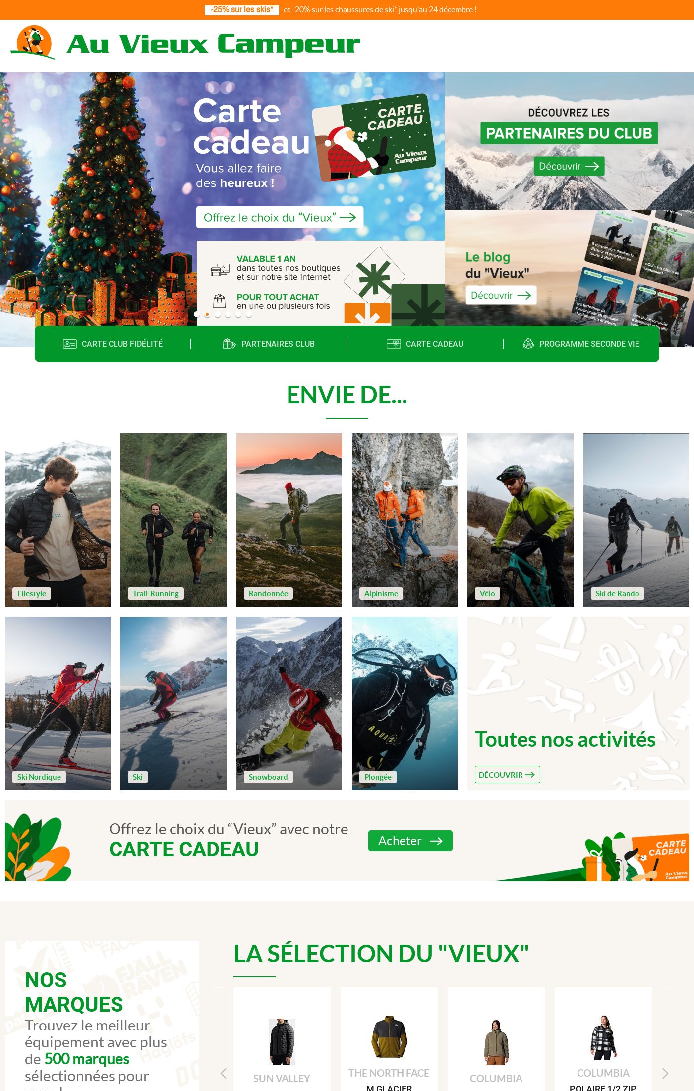 Au Vieux Campeur Catalogues promotionnels