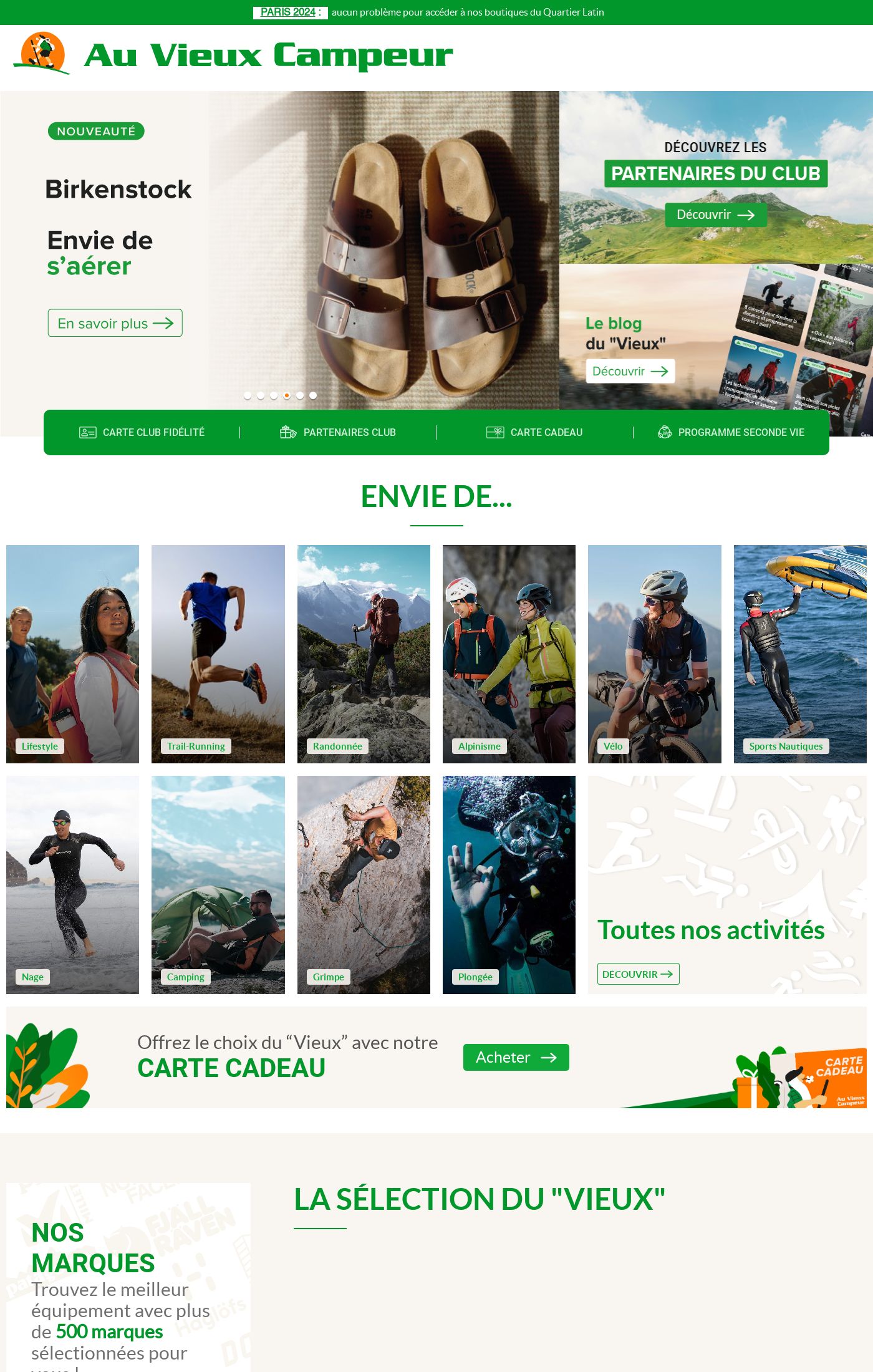 Catalogue Au Vieux Campeur 24.07.2024 - 30.07.2024