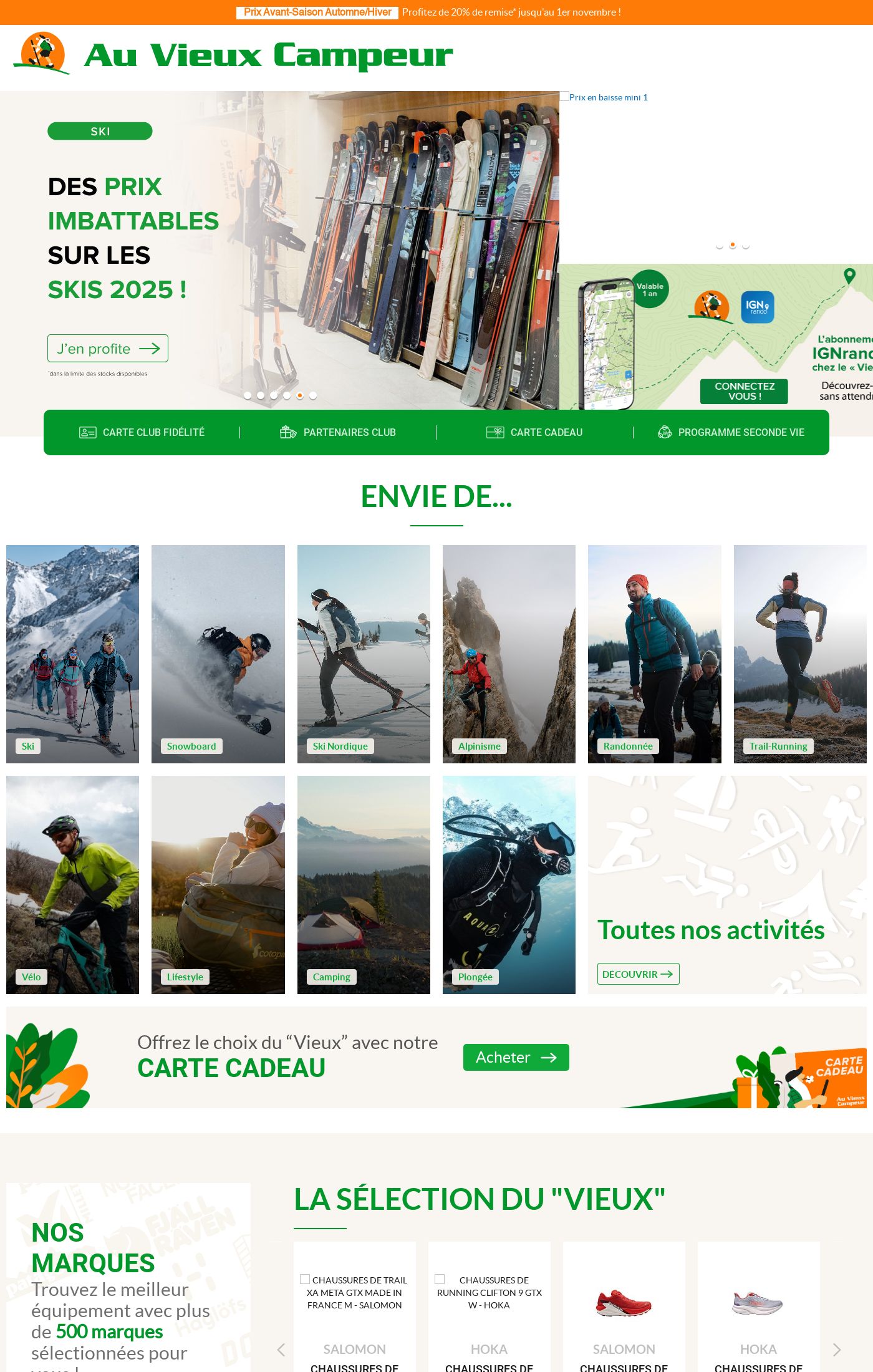 Catalogue Au Vieux Campeur 15.10.2025 - 21.10.2025
