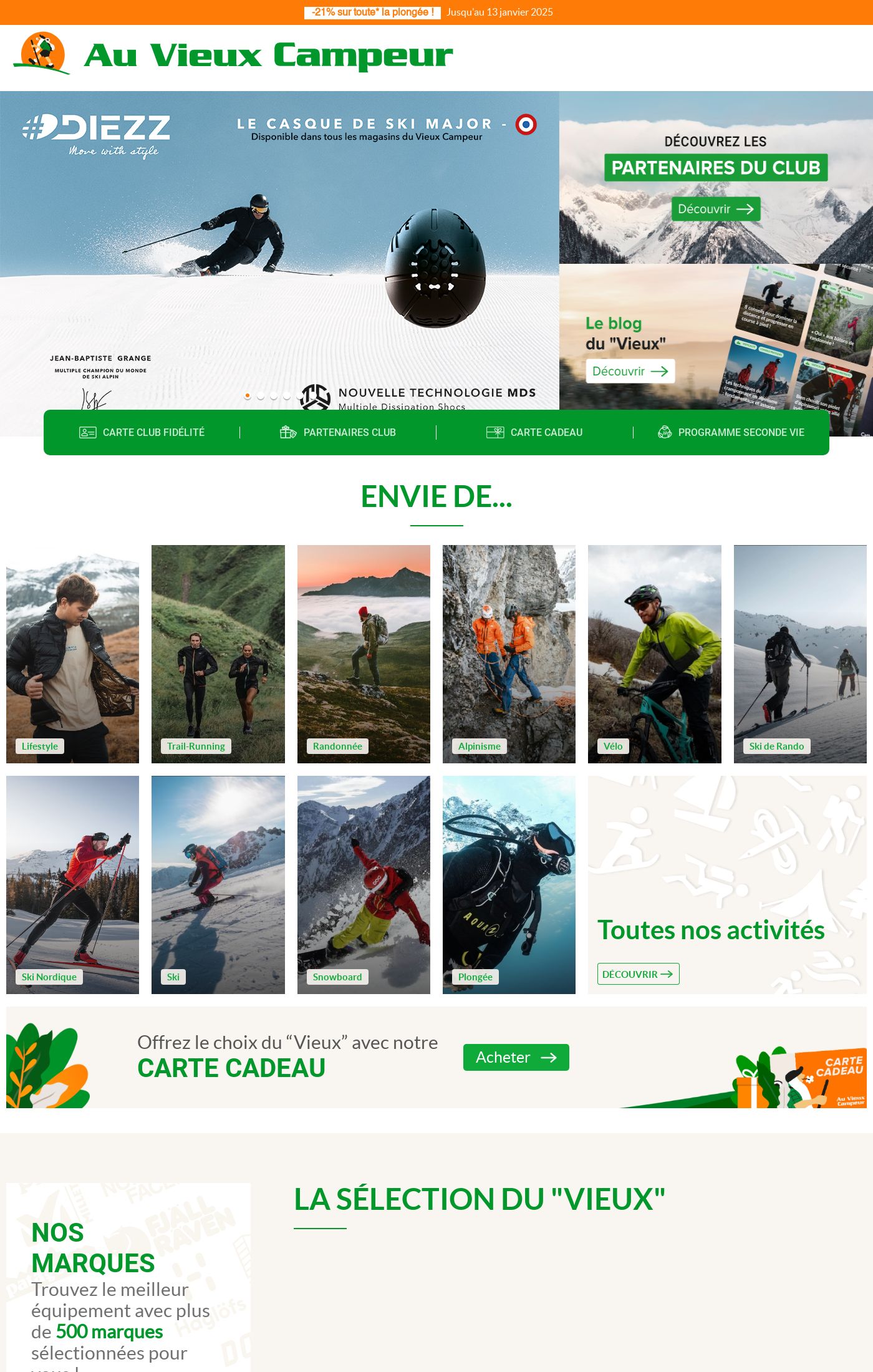 Catalogue Au Vieux Campeur 08.01.2025 - 14.01.2025