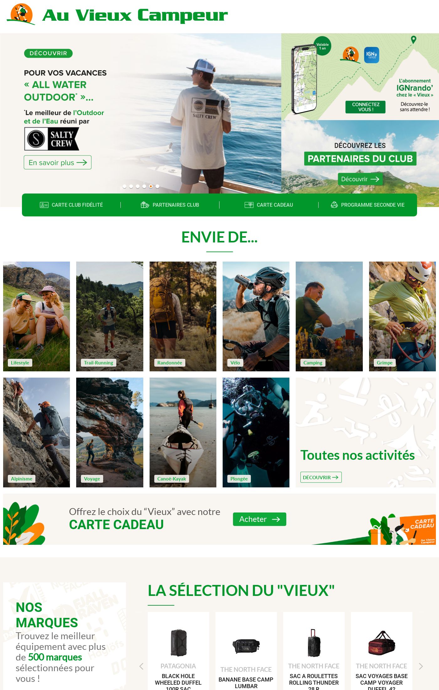 Catalogue Au Vieux Campeur 13.08.2025 - 19.08.2025