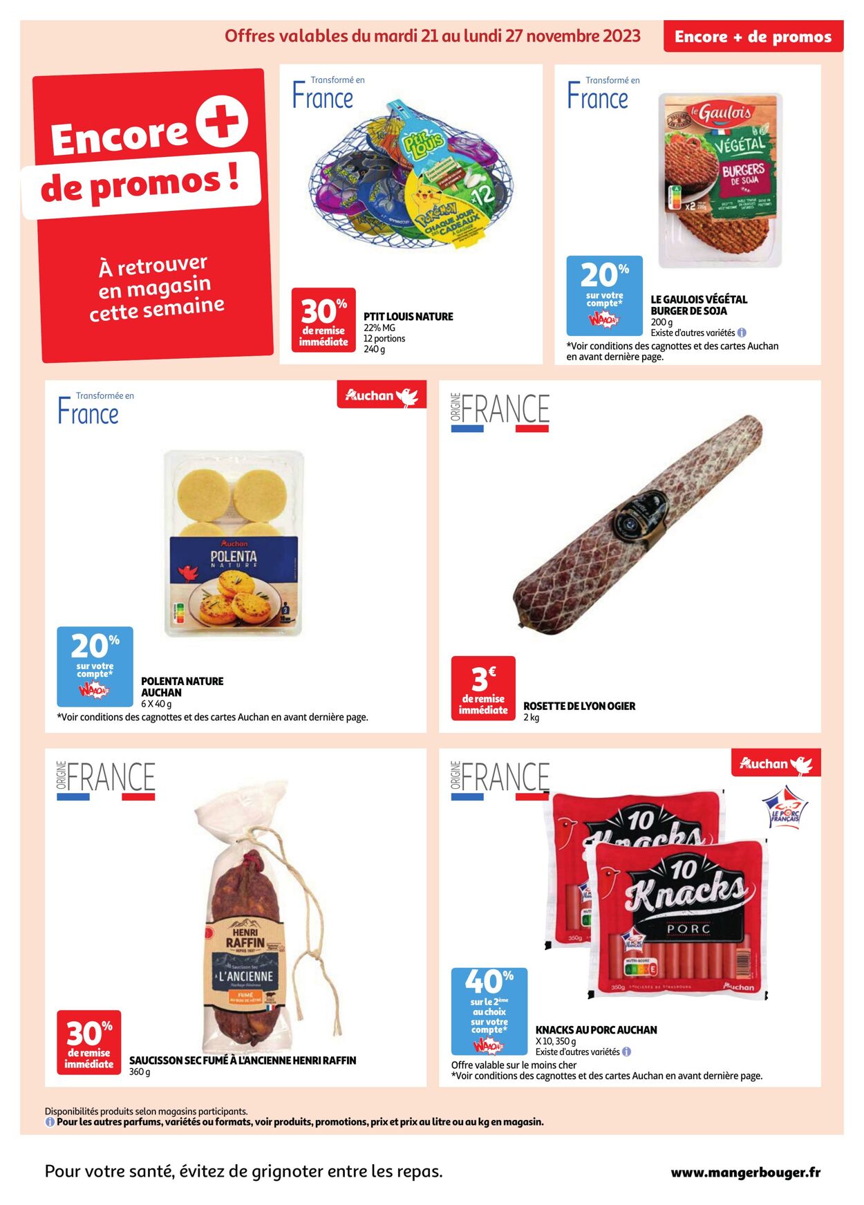 Catalogue Auchan 21.11.2023 - 27.11.2023