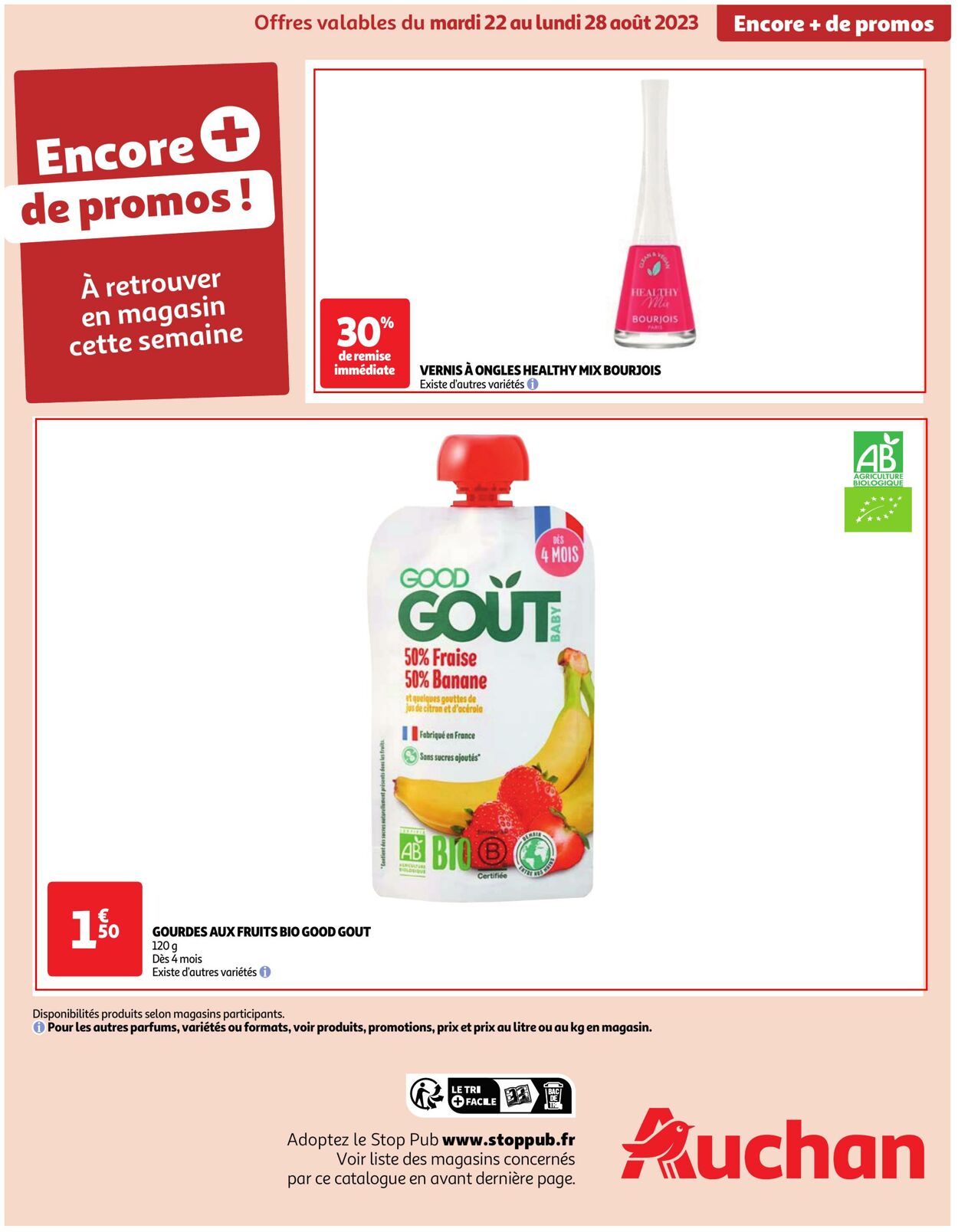 Catalogue Auchan 22.08.2023 - 28.08.2023