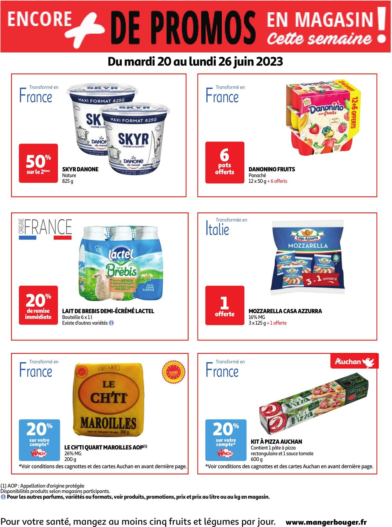 Catalogue Auchan 20.06.2023 - 26.06.2023