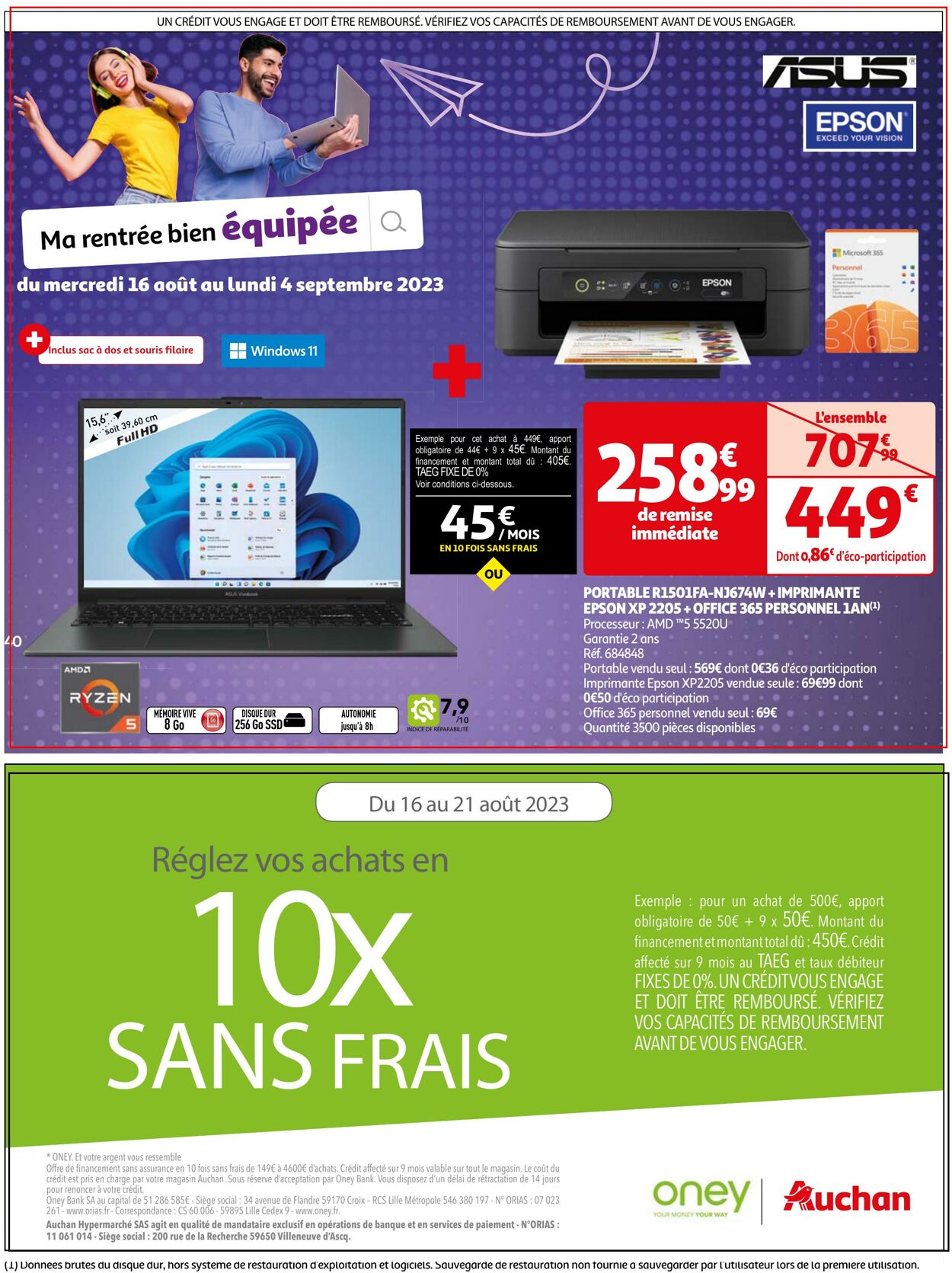 Catalogue Auchan 16.08.2023 - 21.08.2023