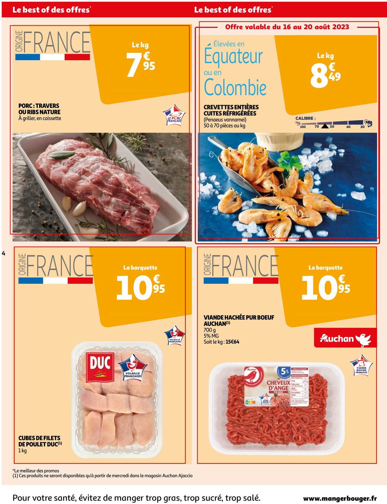 Catalogue Auchan 16.08.2023 - 21.08.2023