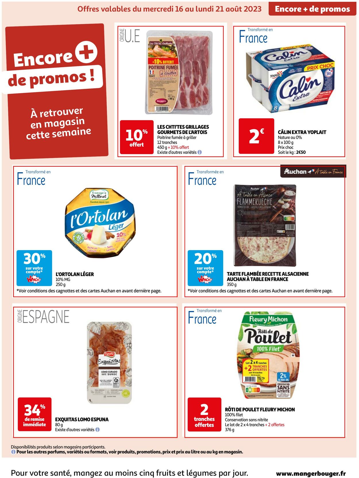 Catalogue Auchan 16.08.2023 - 21.08.2023