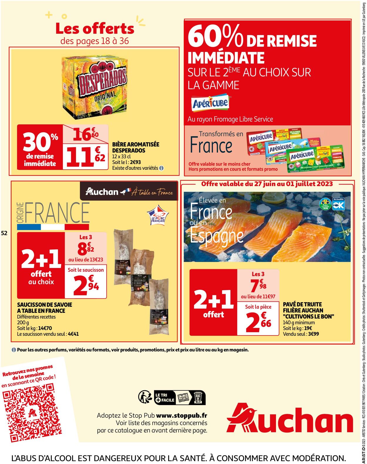 Catalogue Auchan 27.06.2023 - 03.07.2023