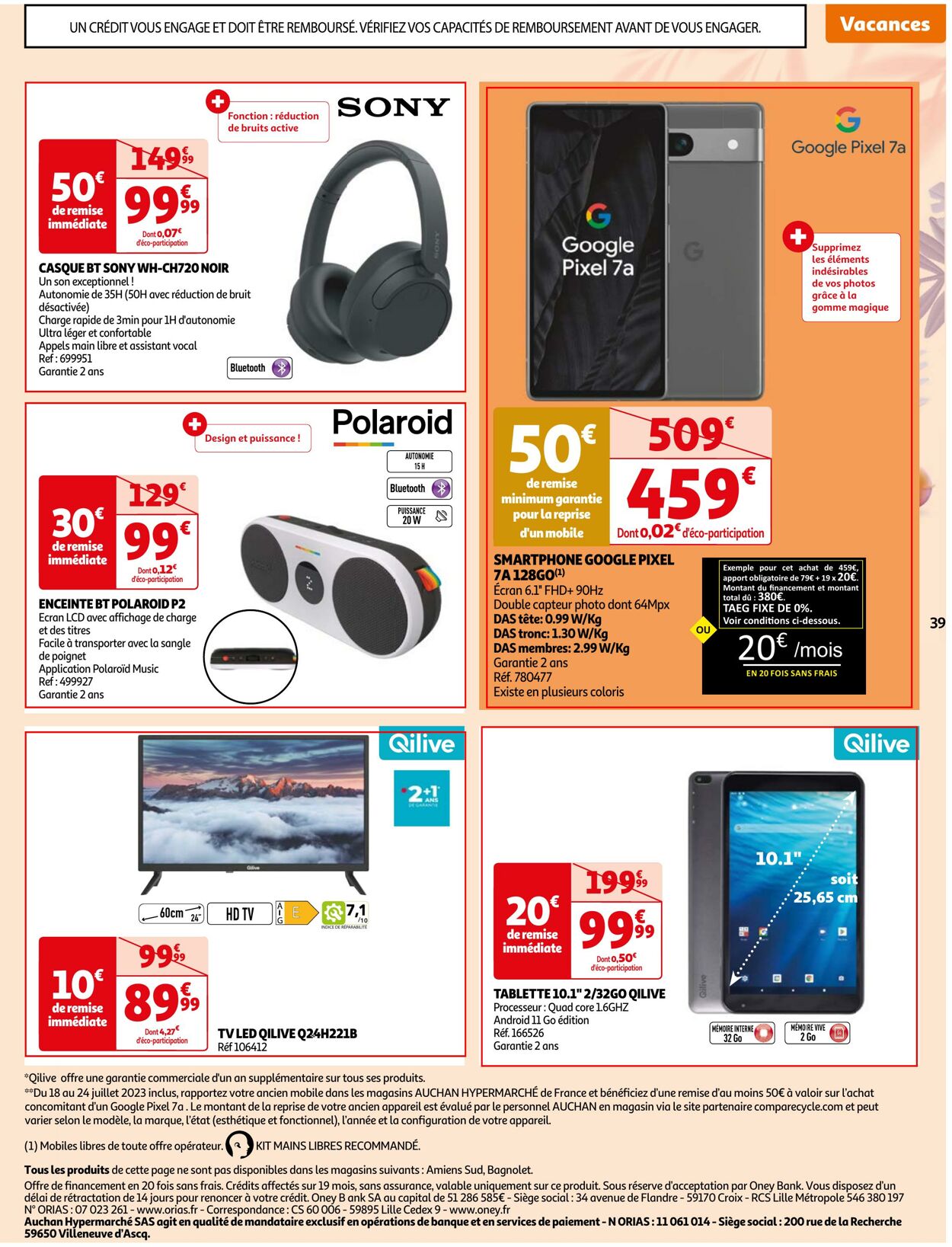 Catalogue Auchan 18.07.2023 - 24.07.2023