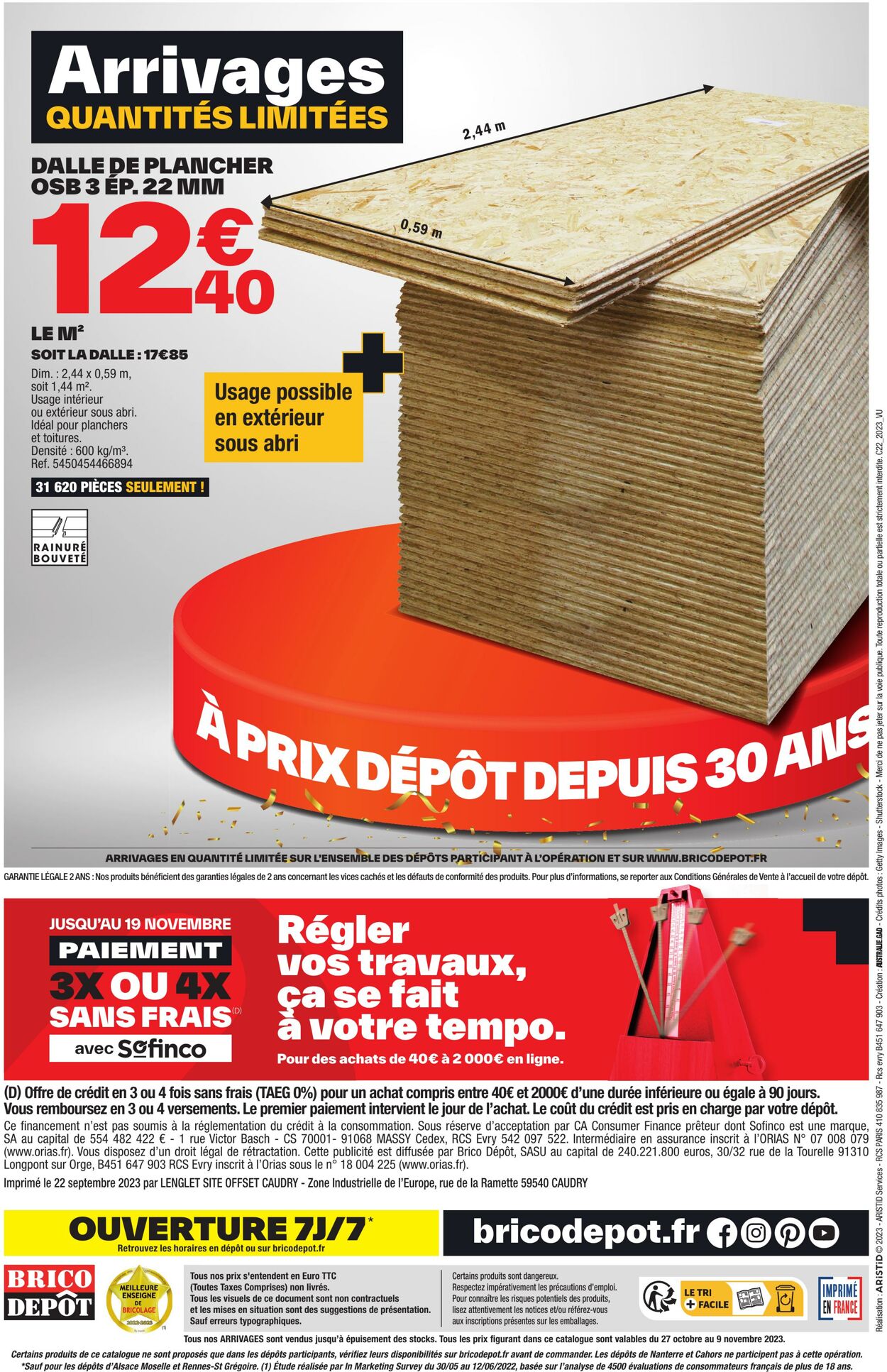 Catalogue Brico Dépôt 27.10.2023 - 09.11.2023