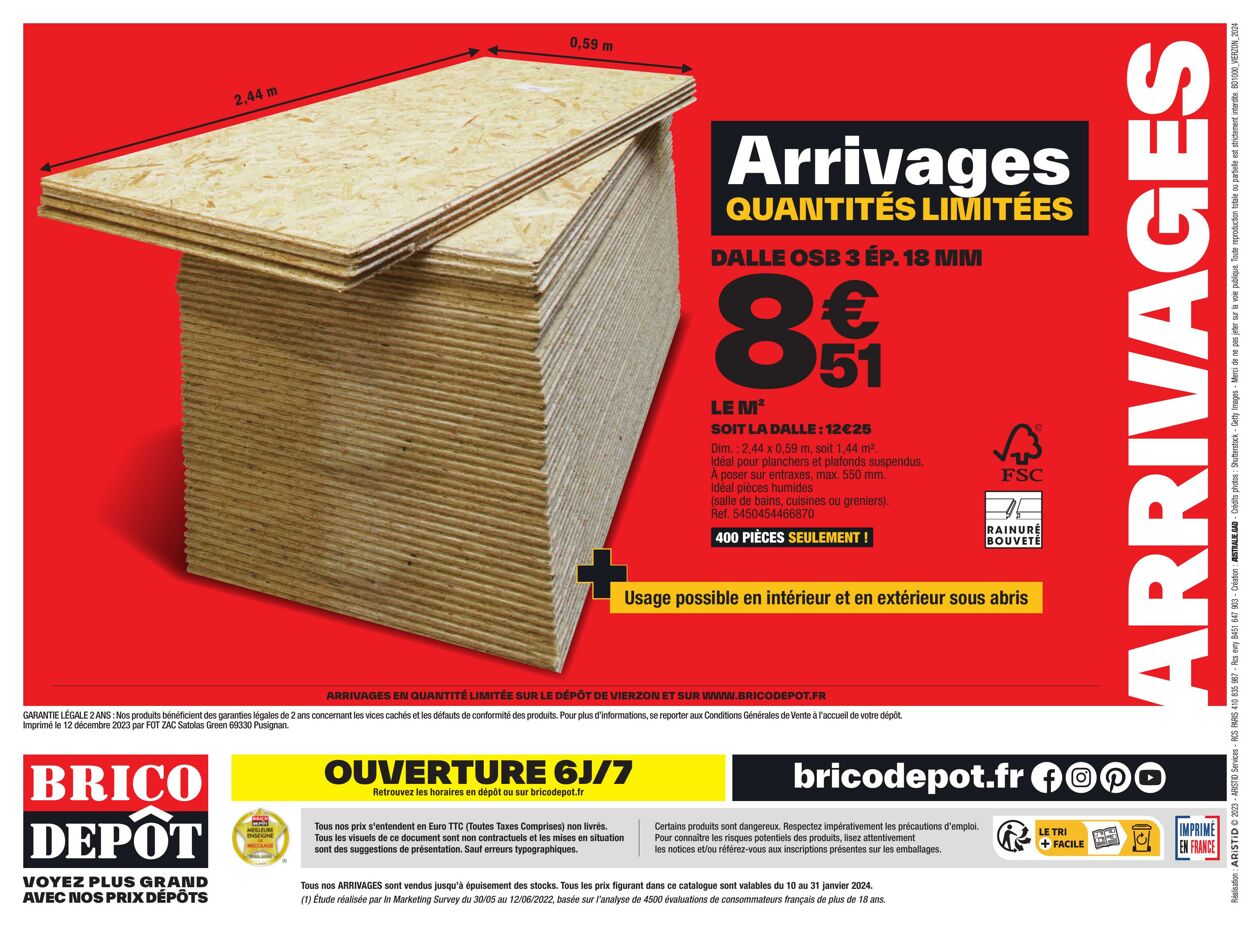 Catalogue Brico Dépôt 10.01.2024 - 31.01.2024