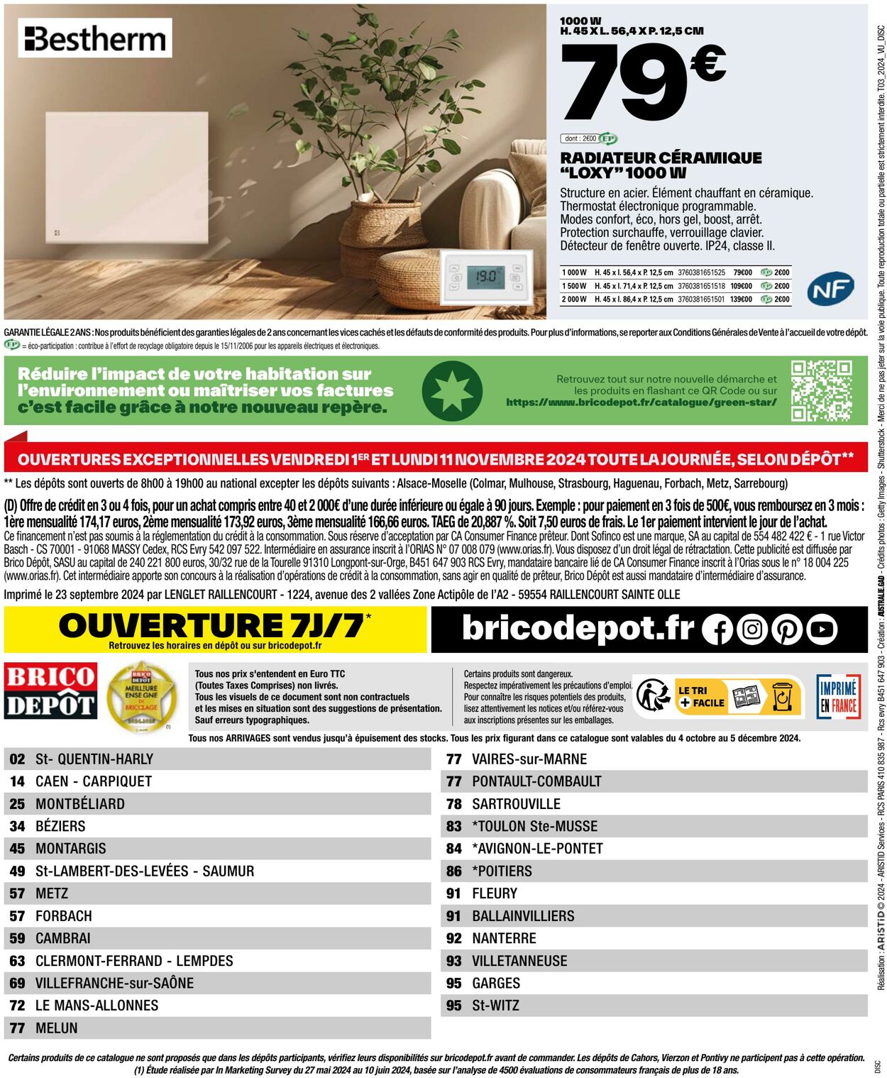 Catalogue Brico Dépôt 03.10.2024 - 05.12.2024