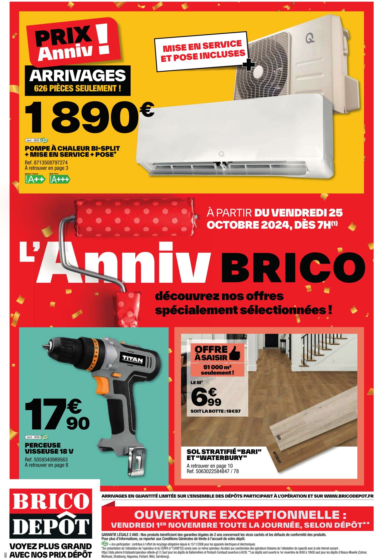 Catalogue Brico Dépôt - L'ANNIV BRICO 24 oct. 2024 - 7 nov. 2024