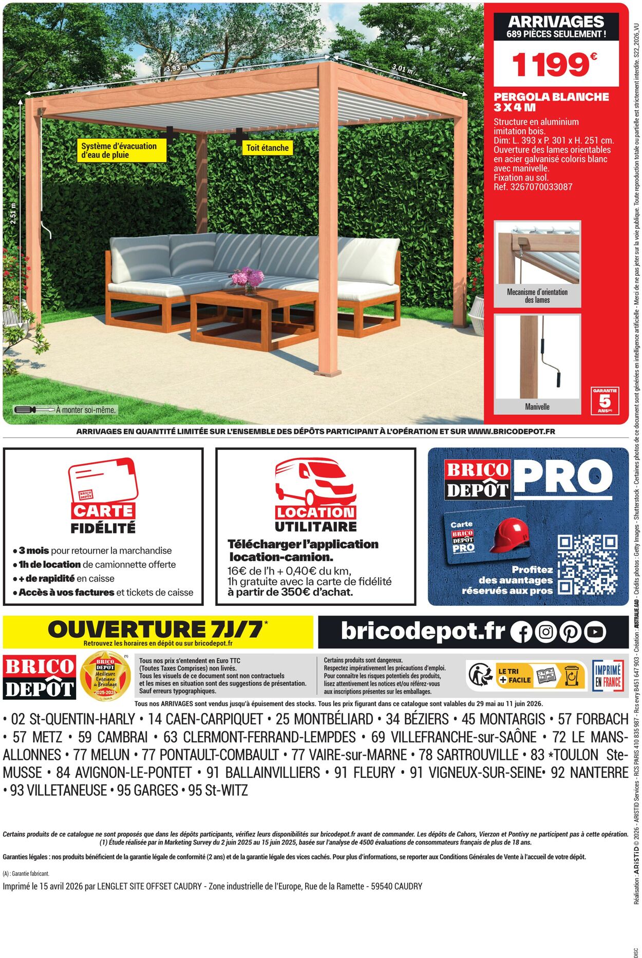 Catalogue Brico Dépôt 28.05.2026 - 11.06.2026