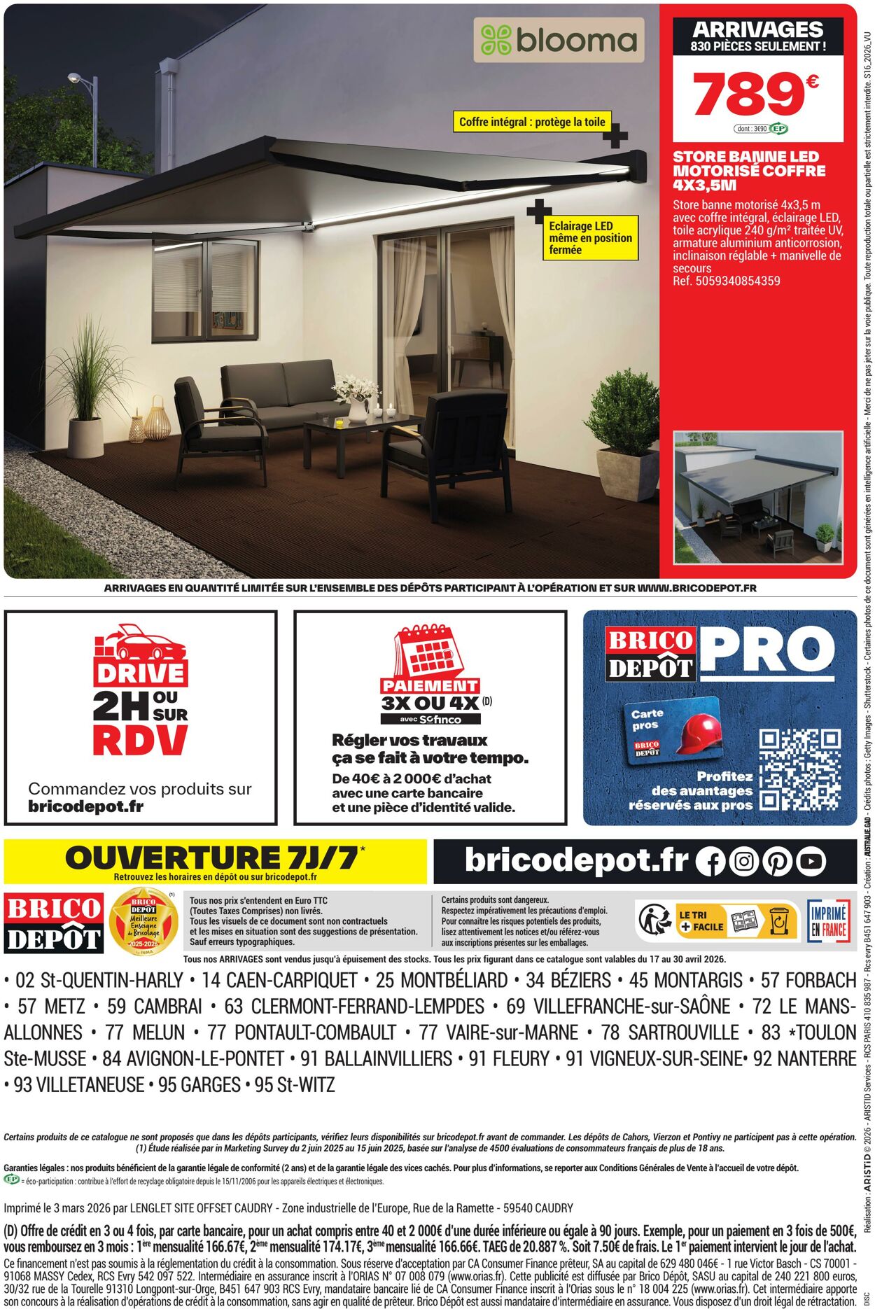 Catalogue Brico Dépôt 16.04.2026 - 30.04.2026
