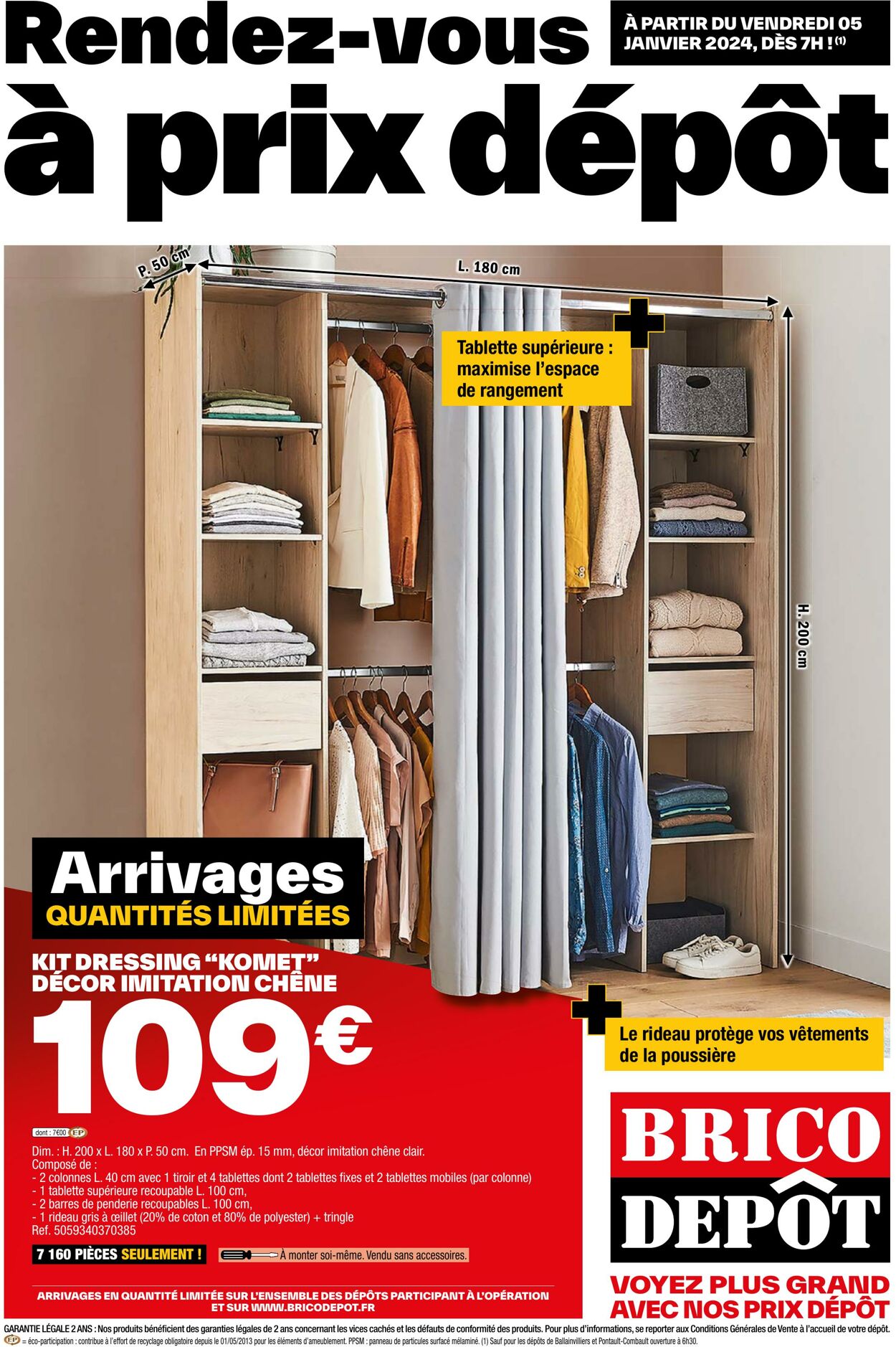 Catalogue Brico Dépôt 05.01.2024 - 31.01.2024