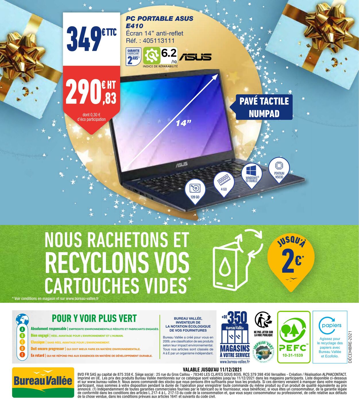 Catalogue Bureau Vallée 29.11.2021 - 11.12.2021