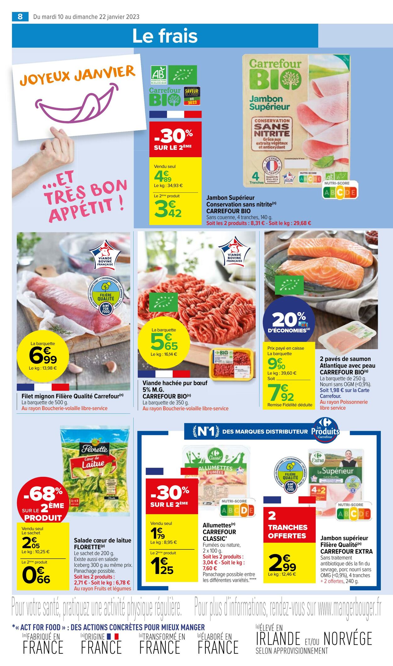 Catalogue Carrefour 10.01.2023 - 22.01.2023