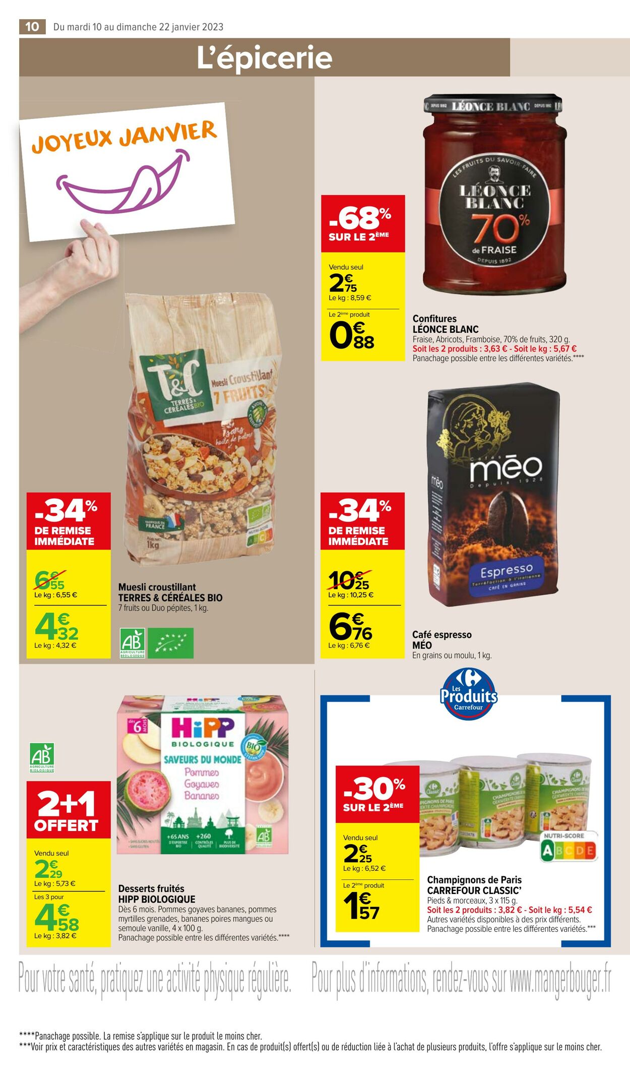 Catalogue Carrefour 10.01.2023 - 22.01.2023