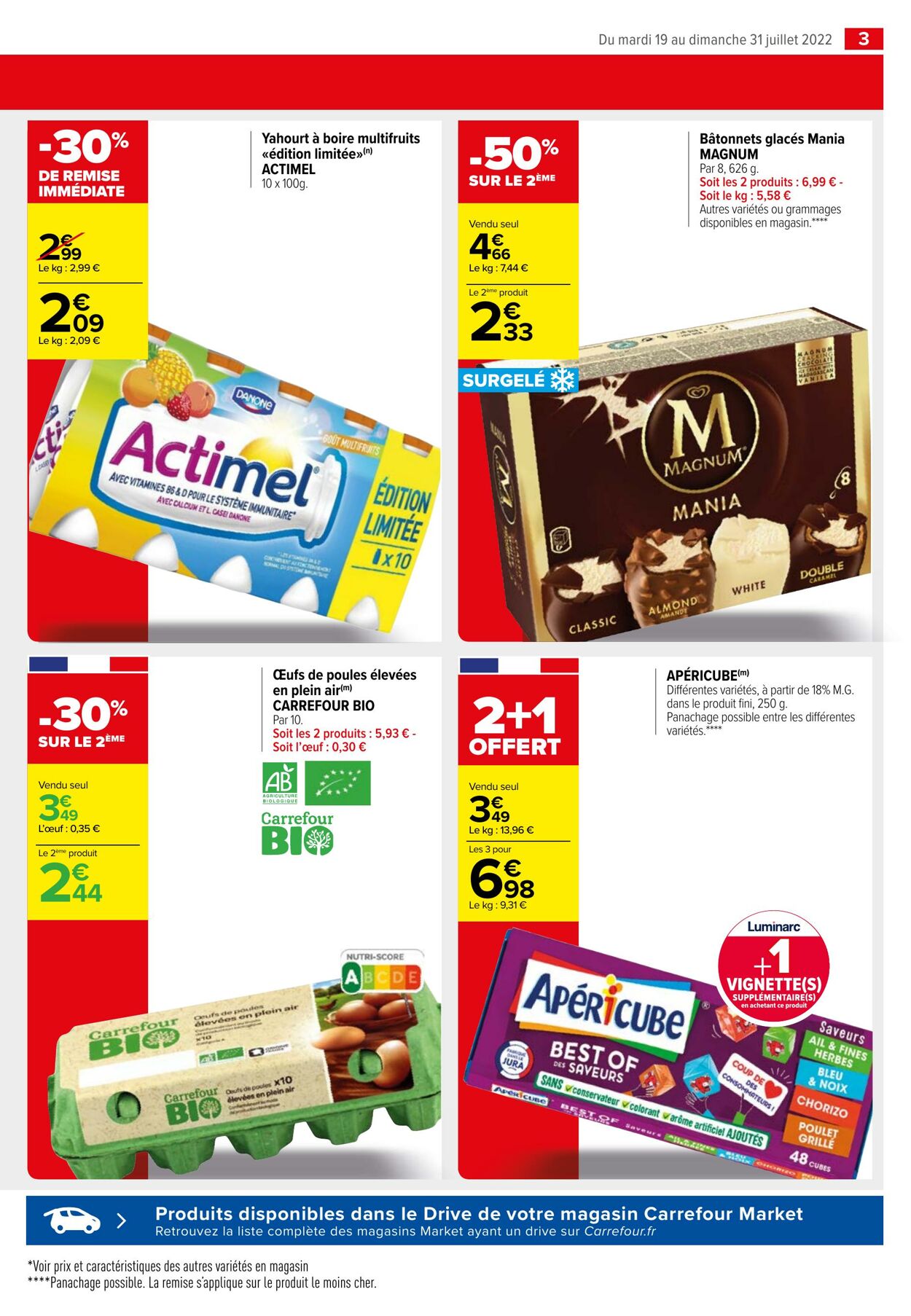 Catalogue Carrefour Market 19.07.2022 - 31.07.2022