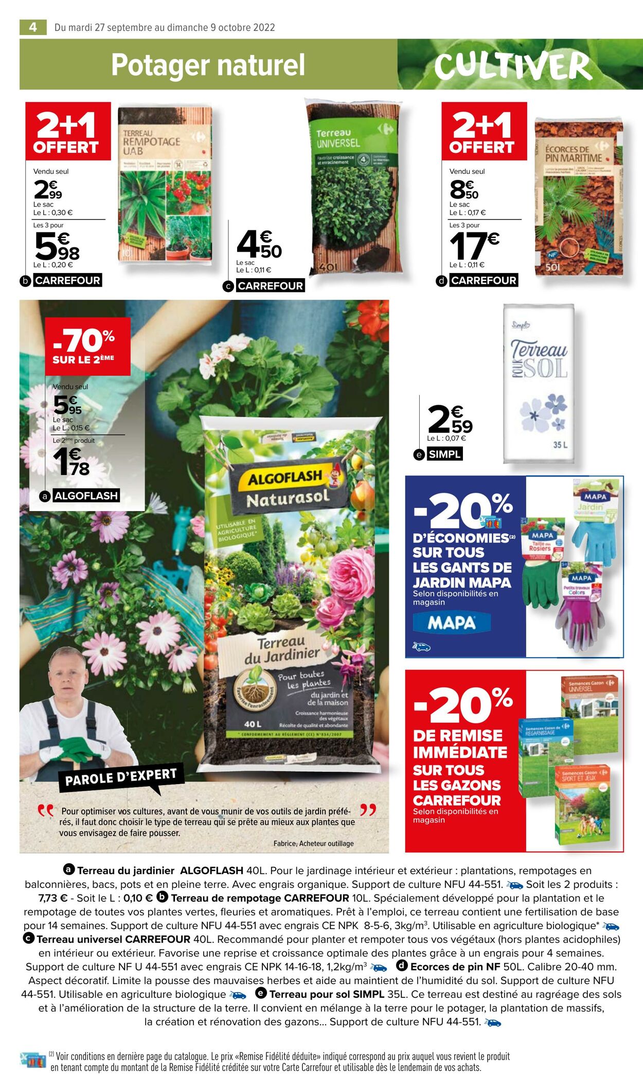 Catalogue Carrefour Market 27.09.2022 - 09.10.2022
