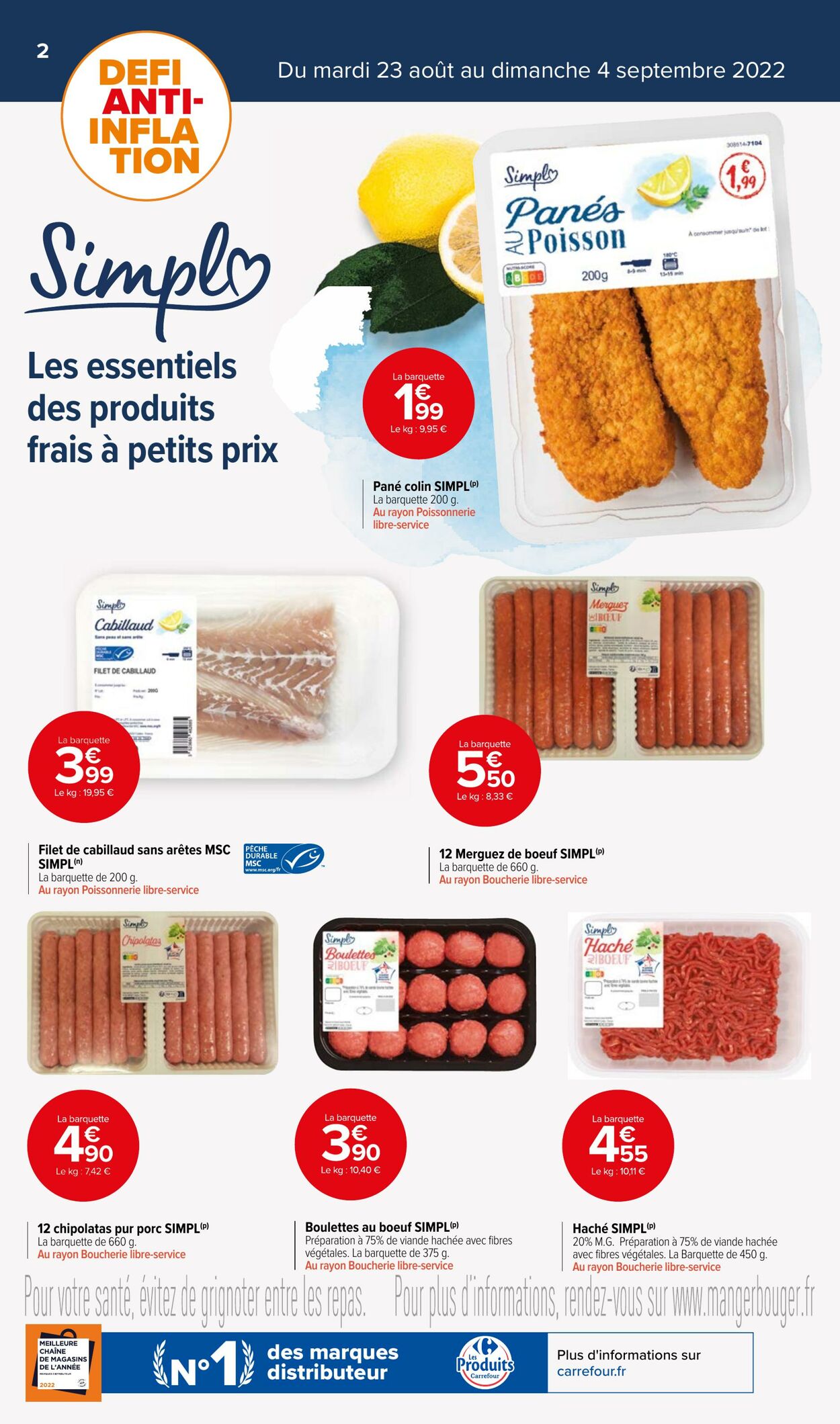 Catalogue Carrefour Market 23.08.2022 - 04.09.2022