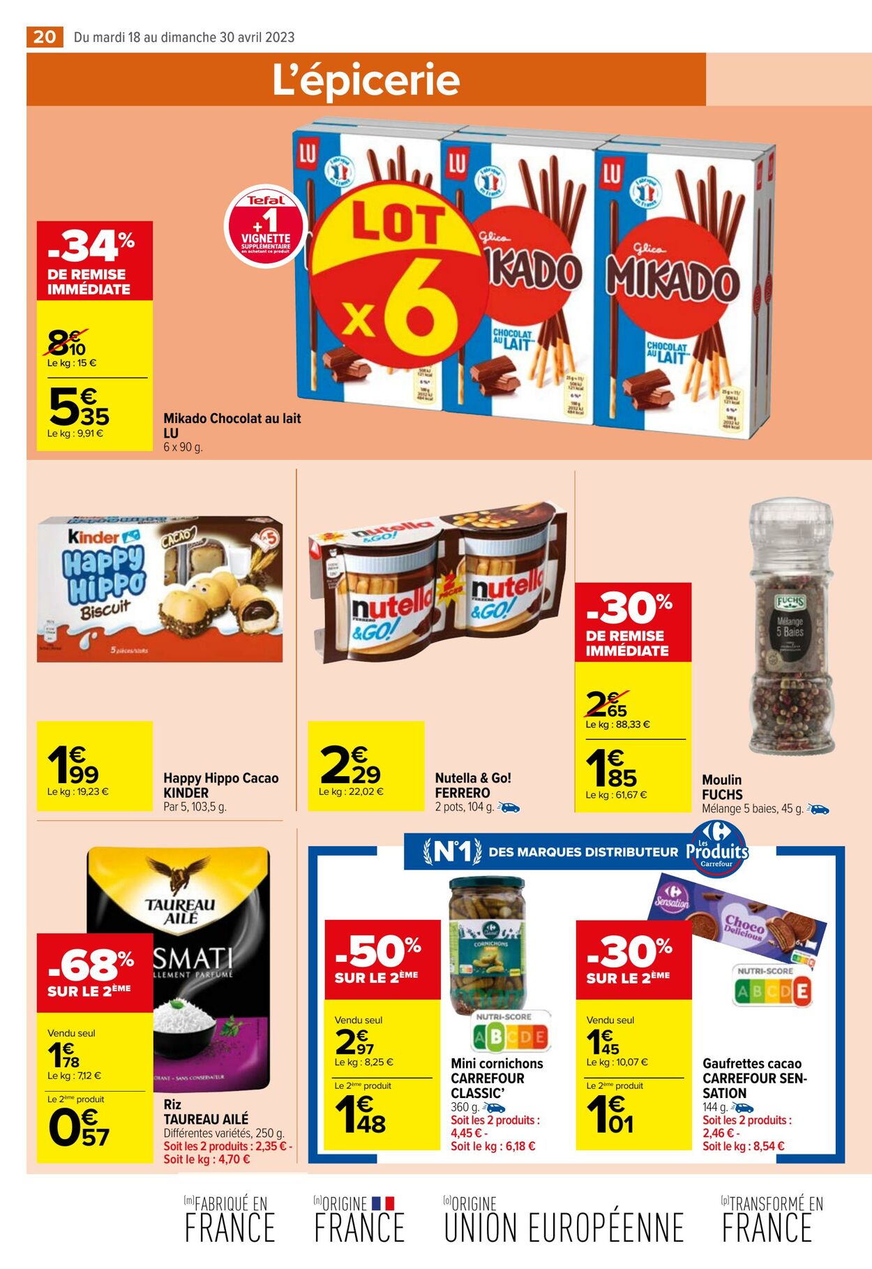 Catalogue Carrefour Market 18.04.2023 - 30.04.2023