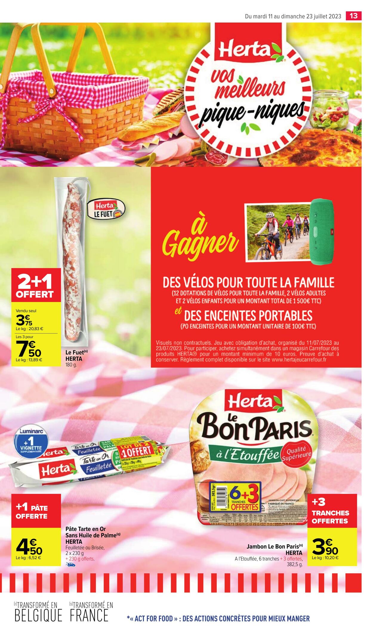 Catalogue Carrefour Market 11.07.2023 - 23.07.2023