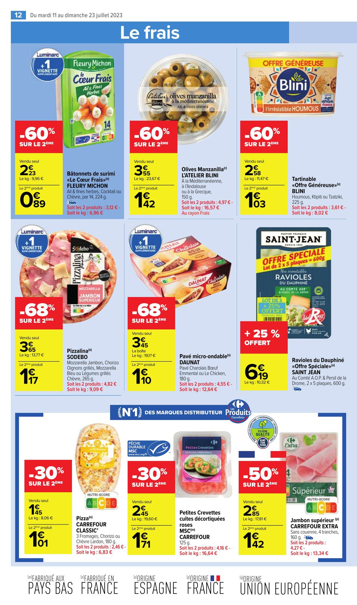 Catalogue Carrefour Market 11.07.2023 - 23.07.2023