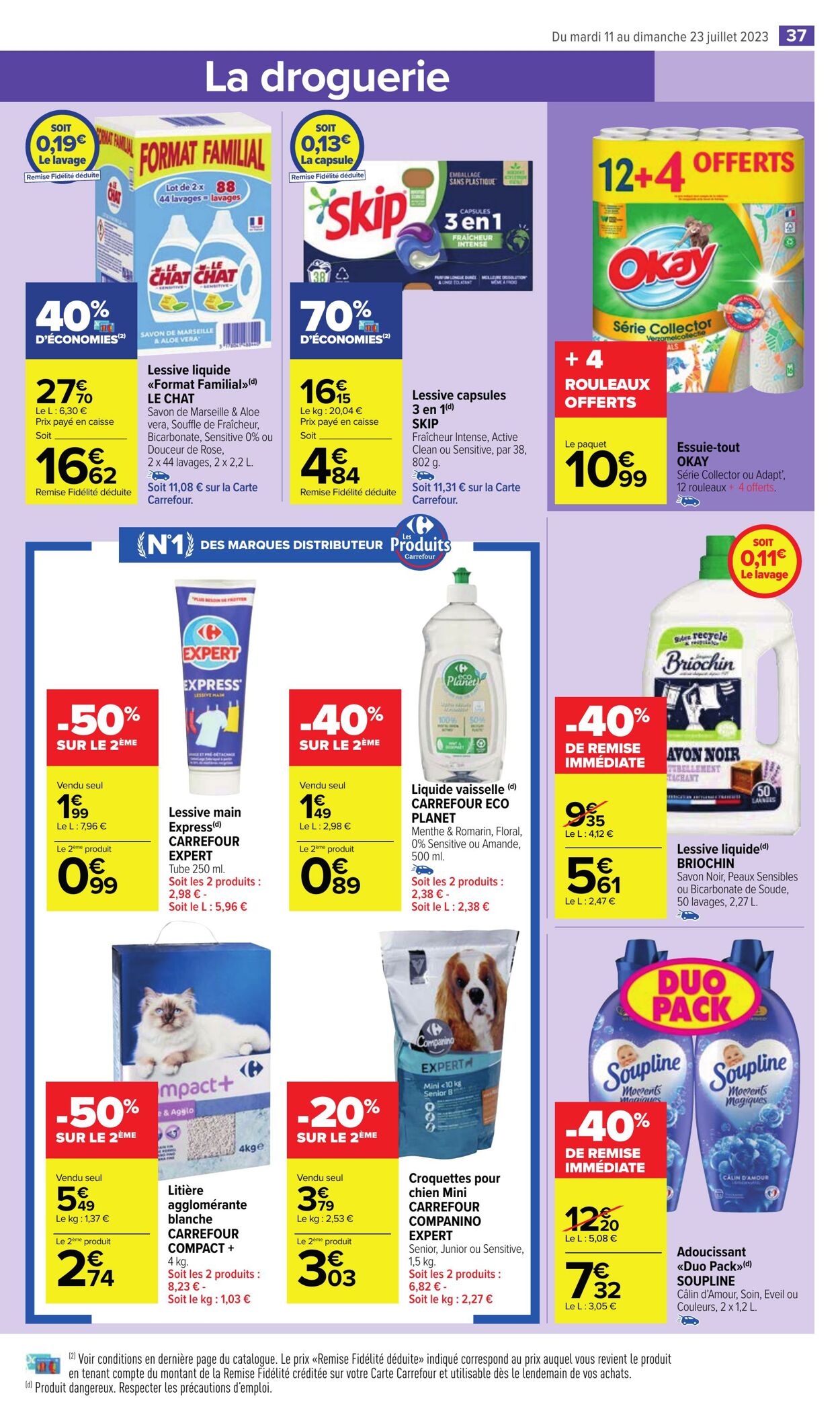 Catalogue Carrefour Market 11.07.2023 - 23.07.2023