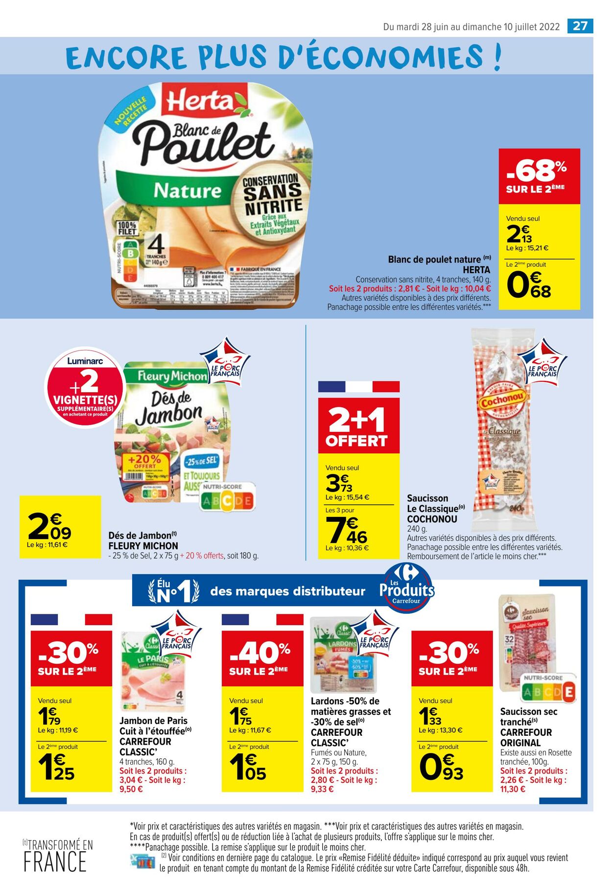 Catalogue Carrefour Market 28.06.2022 - 10.07.2022